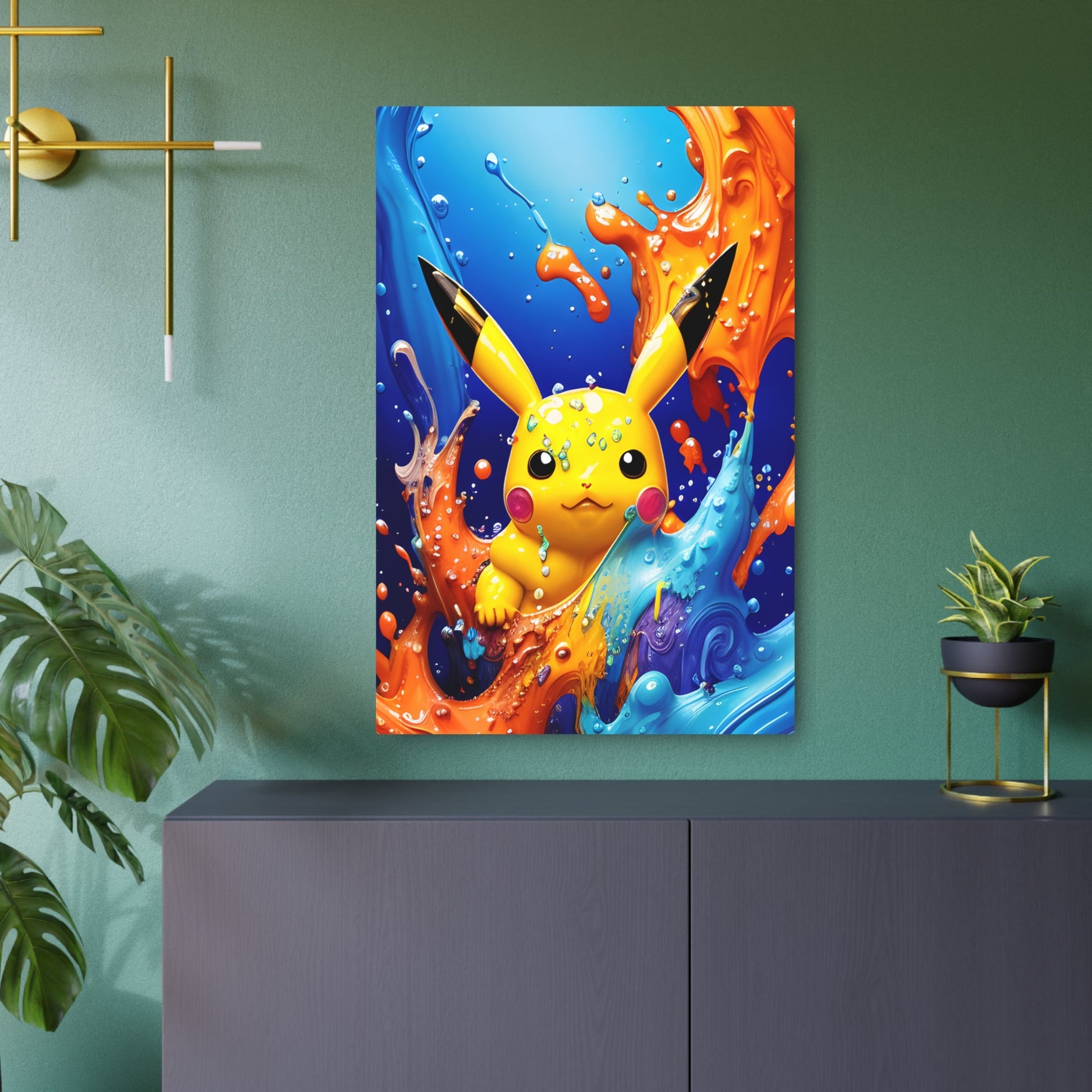 Opalescent Ocean Metal Art Sign - Pokestalgia LLC