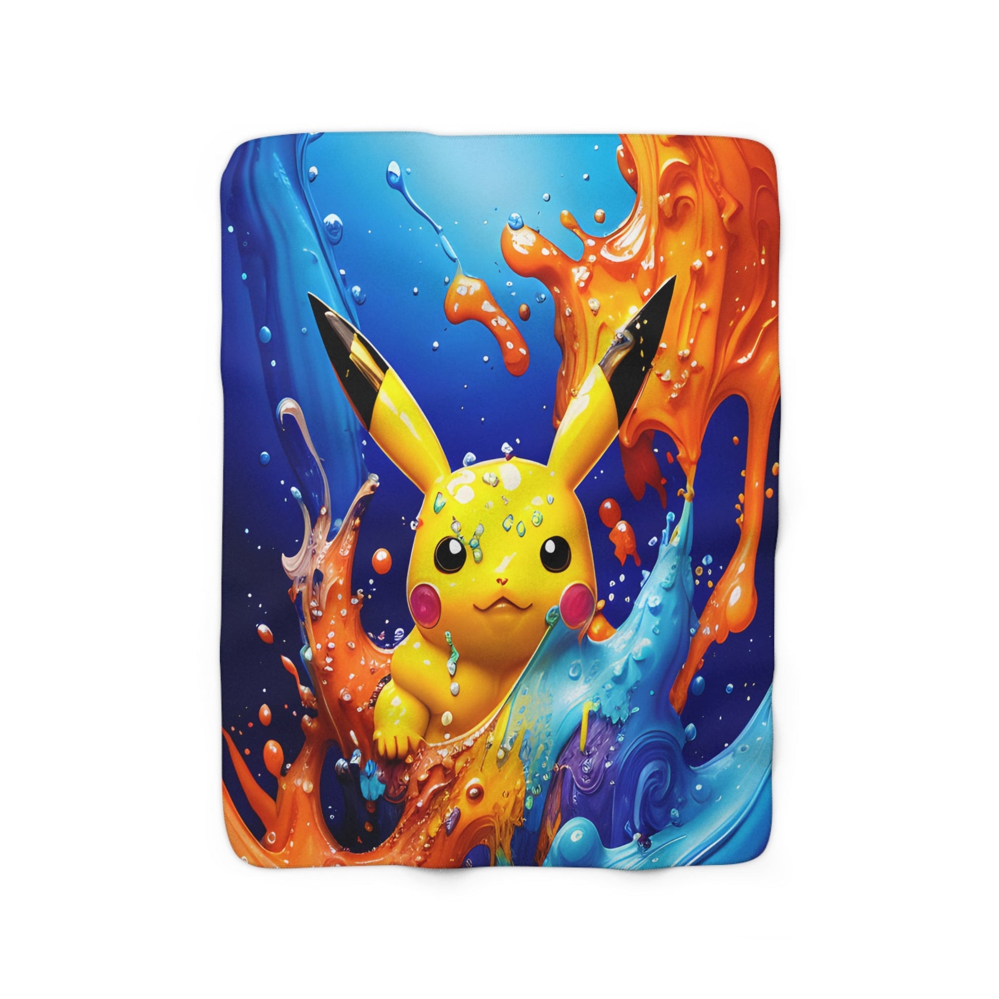 Opalescent Ocean Sherpa Fleece Blanket - Pokestalgia LLC