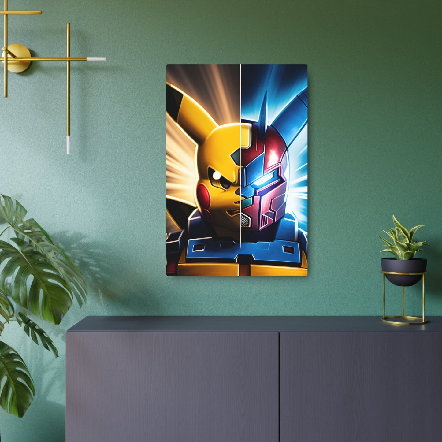 Optimus Chu Metal Art Sign - Pokestalgia LLC