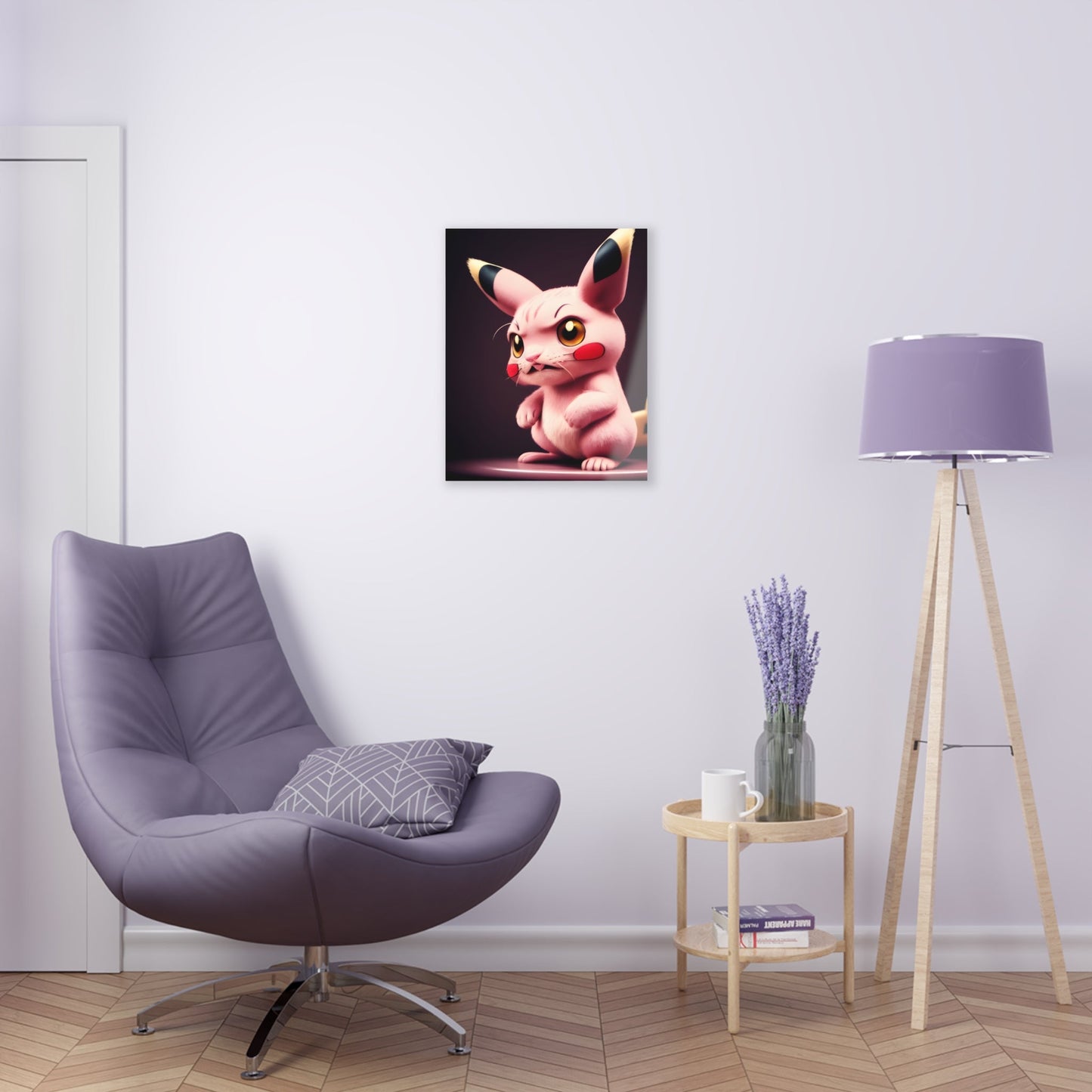 Pink Panchu Acrylic Prints - Pokestalgia LLC