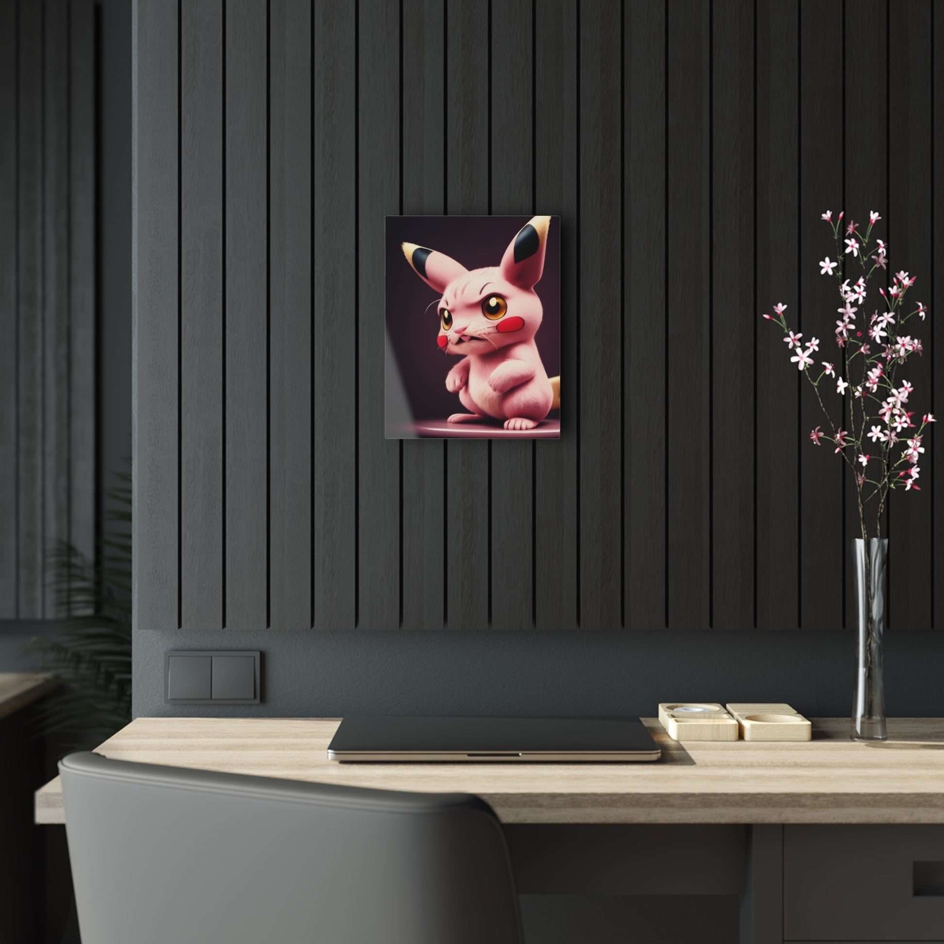 Pink Panchu Acrylic Prints - Pokestalgia LLC