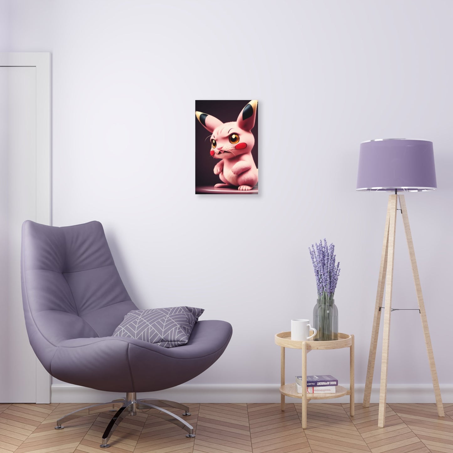 Pink Panchu Acrylic Prints - Pokestalgia LLC