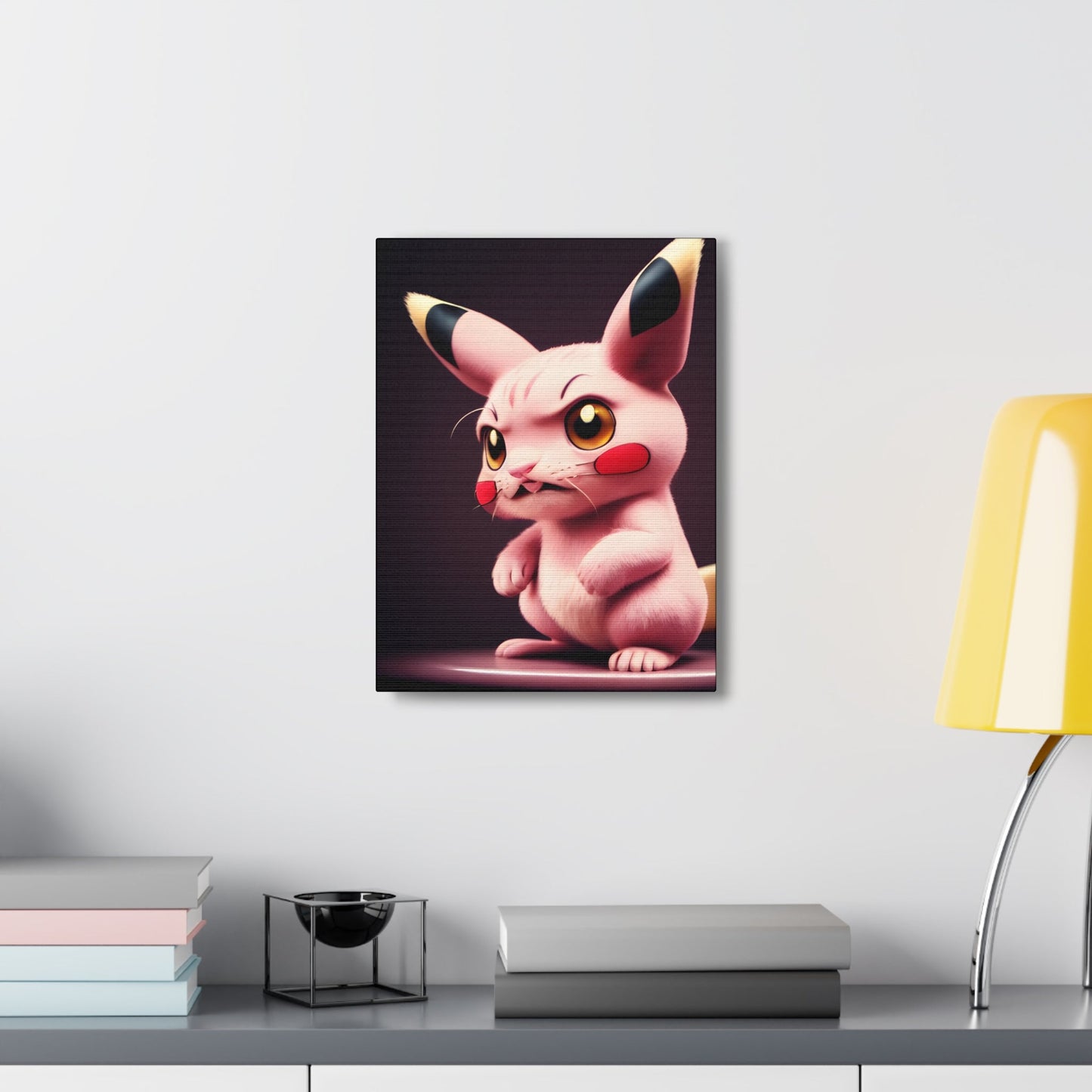 Pink Panchu Canvas - Pokestalgia LLC