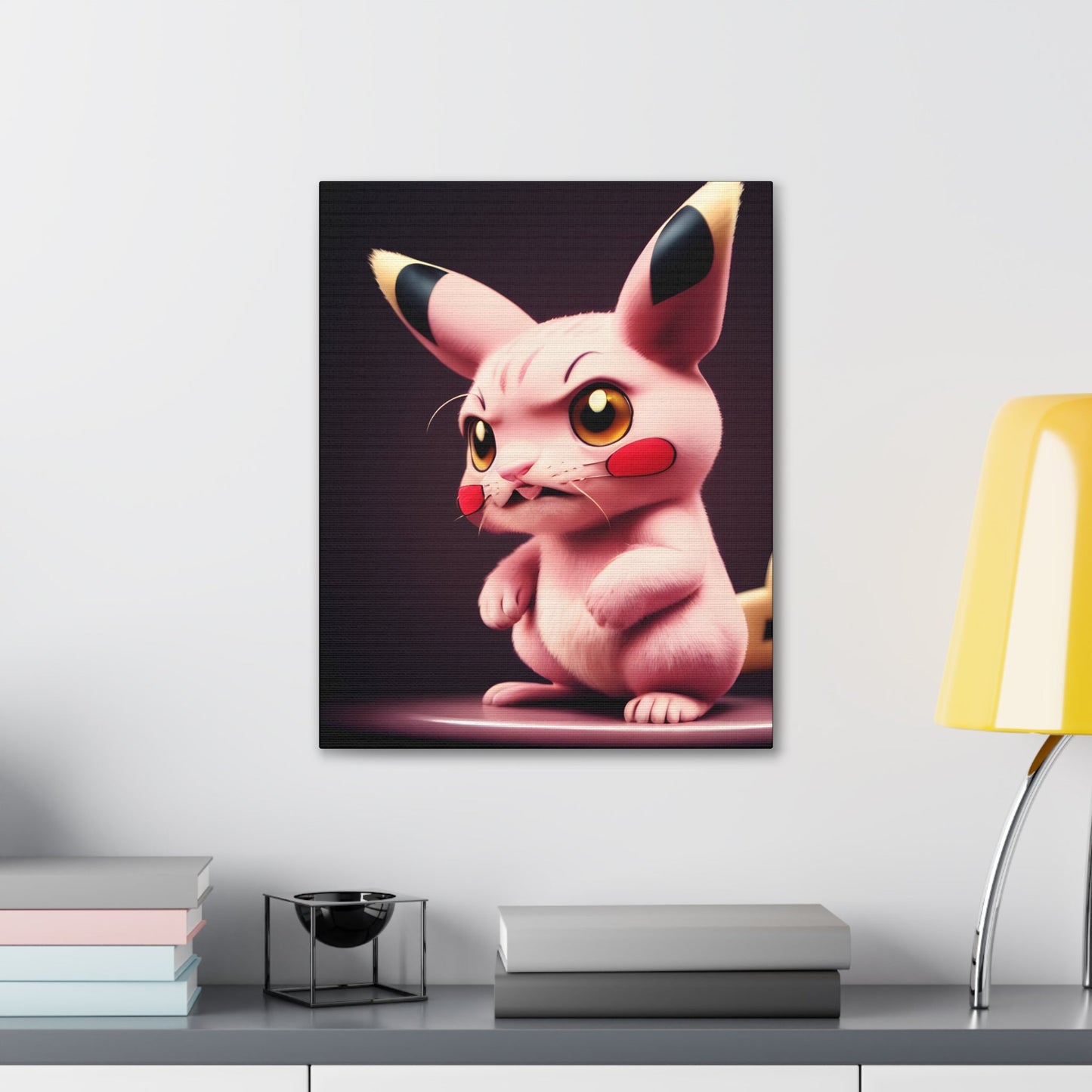 Pink Panchu Canvas - Pokestalgia LLC