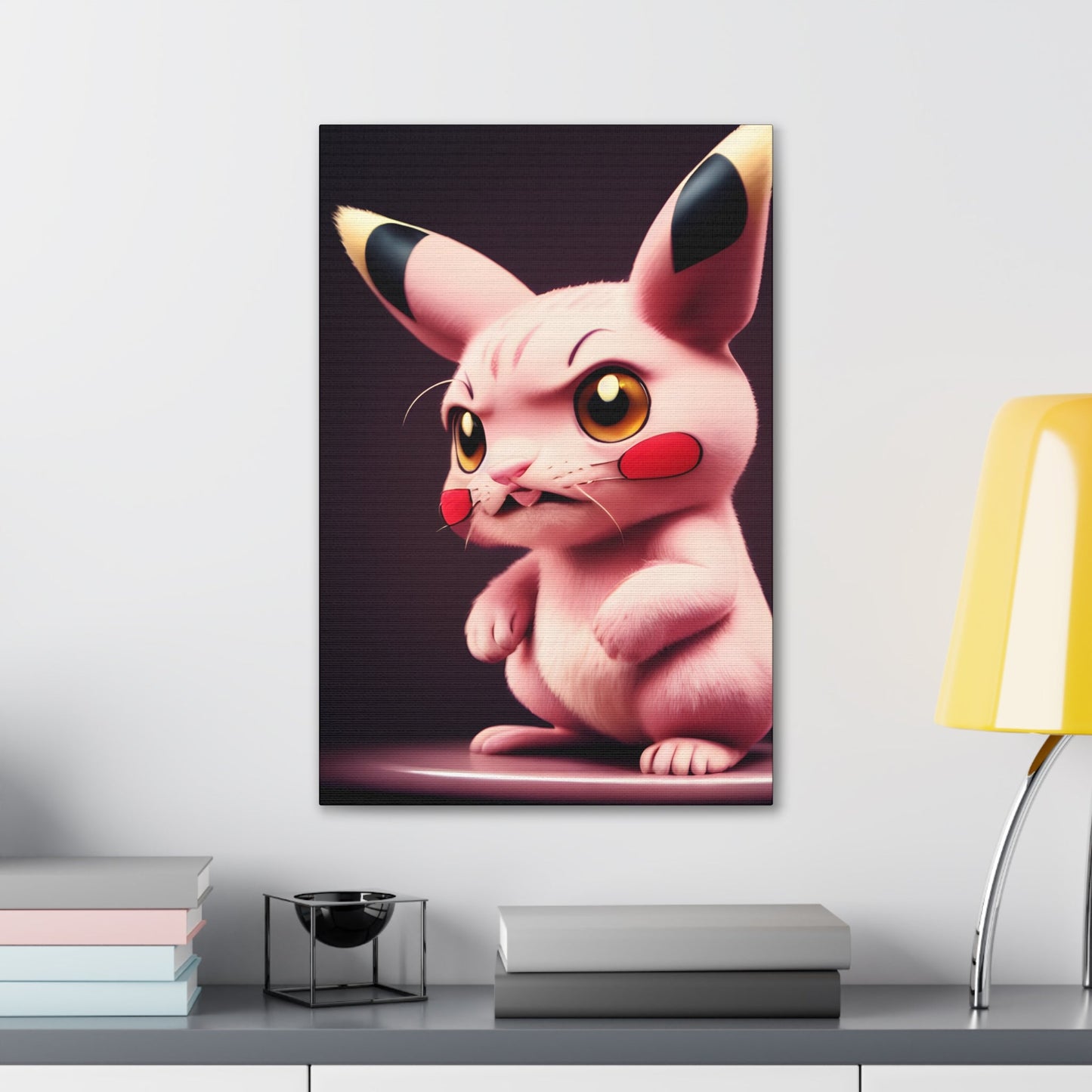 Pink Panchu Canvas - Pokestalgia LLC