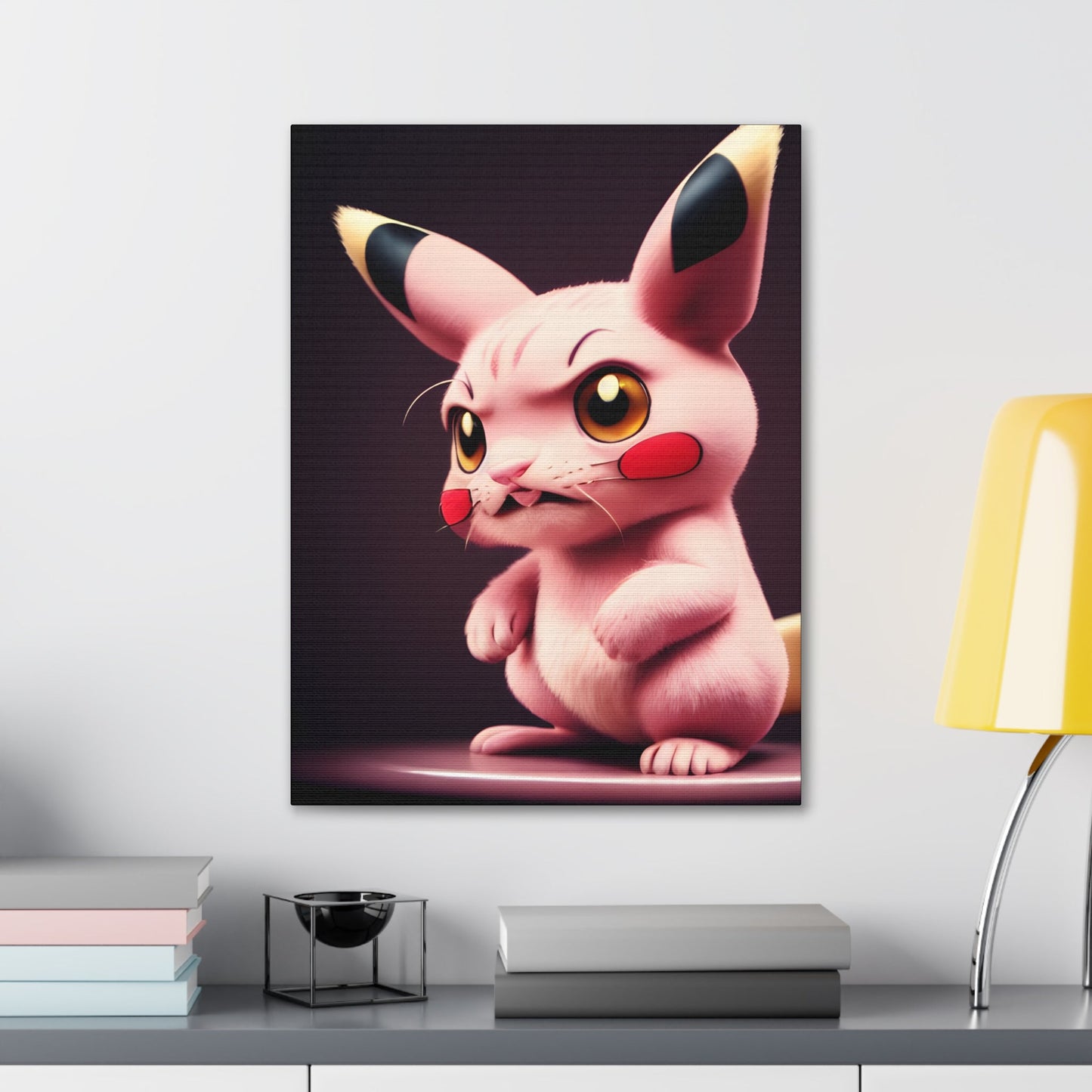 Pink Panchu Canvas - Pokestalgia LLC