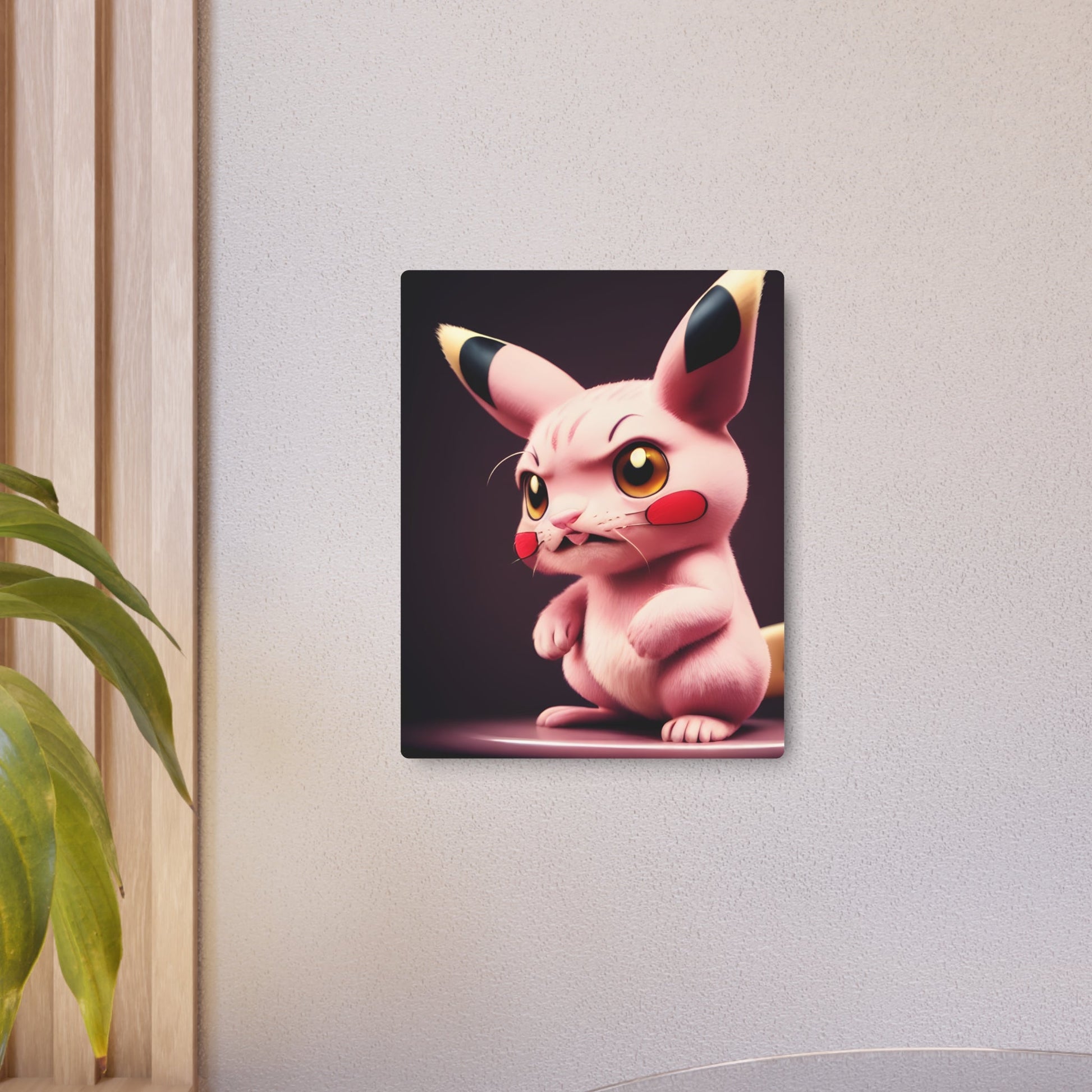 Pink Panchu Metal Art Sign - Pokestalgia LLC