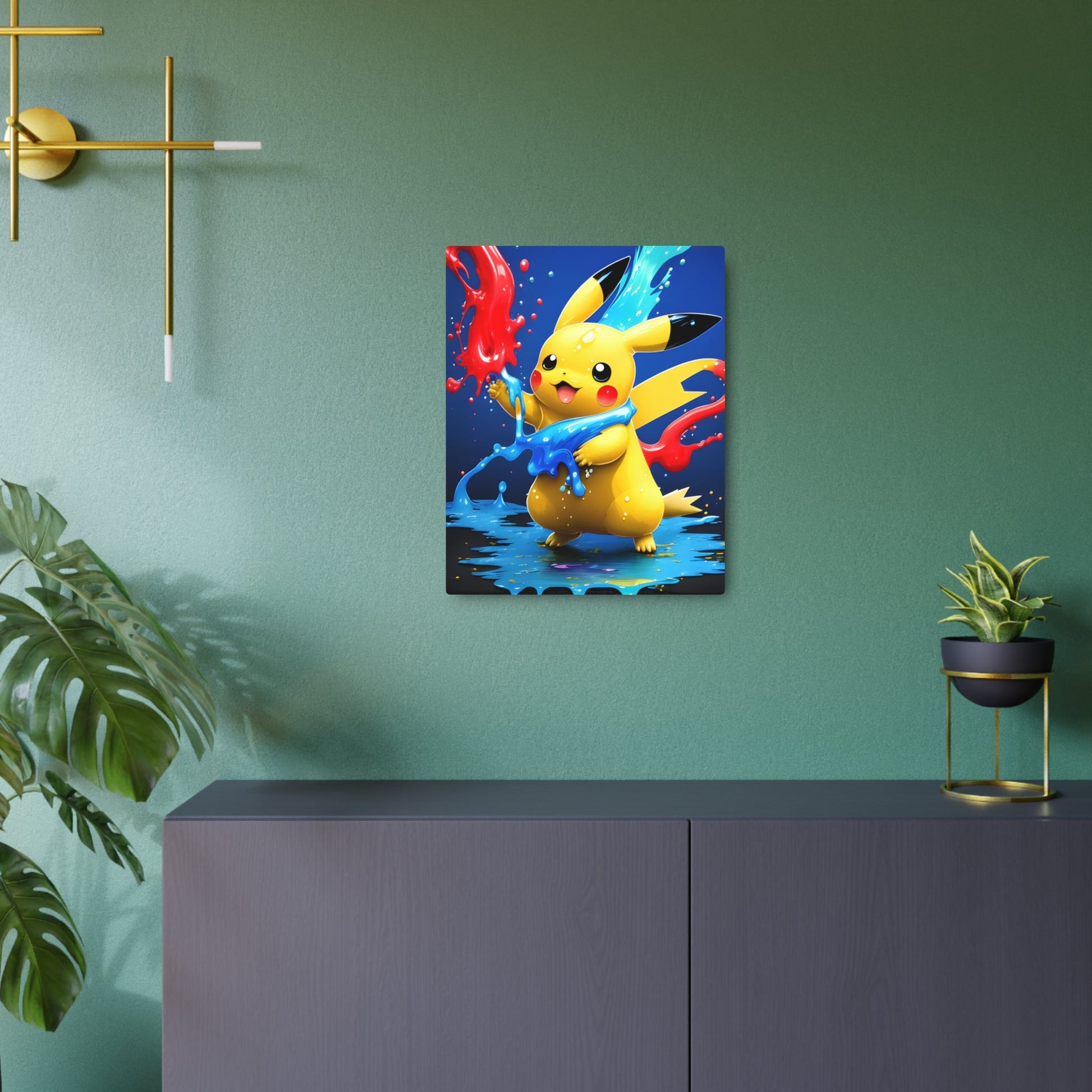 Prismatic Deluge Metal Art Sign - Pokestalgia LLC