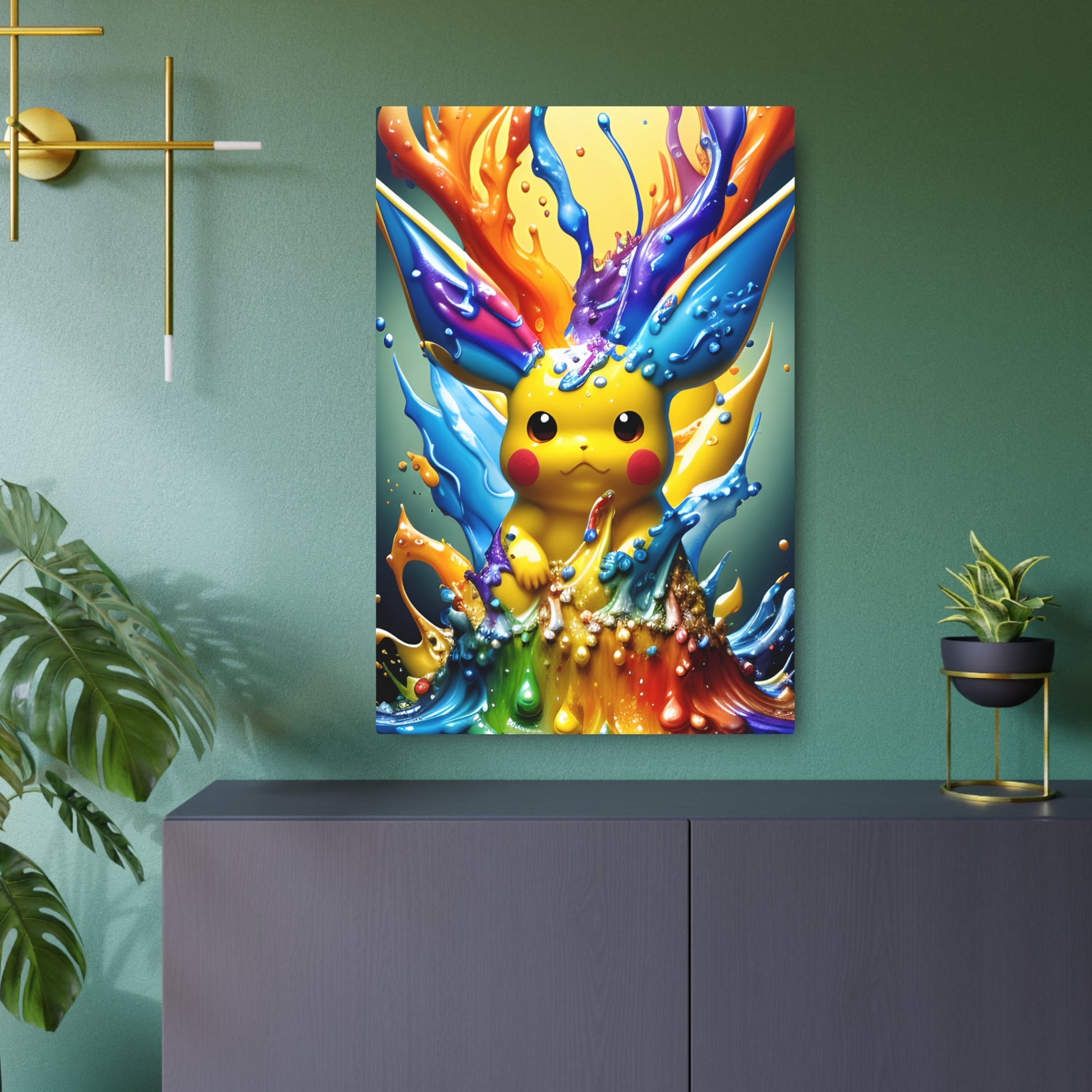 Radiant Ripples Metal Art Sign - Pokestalgia LLC