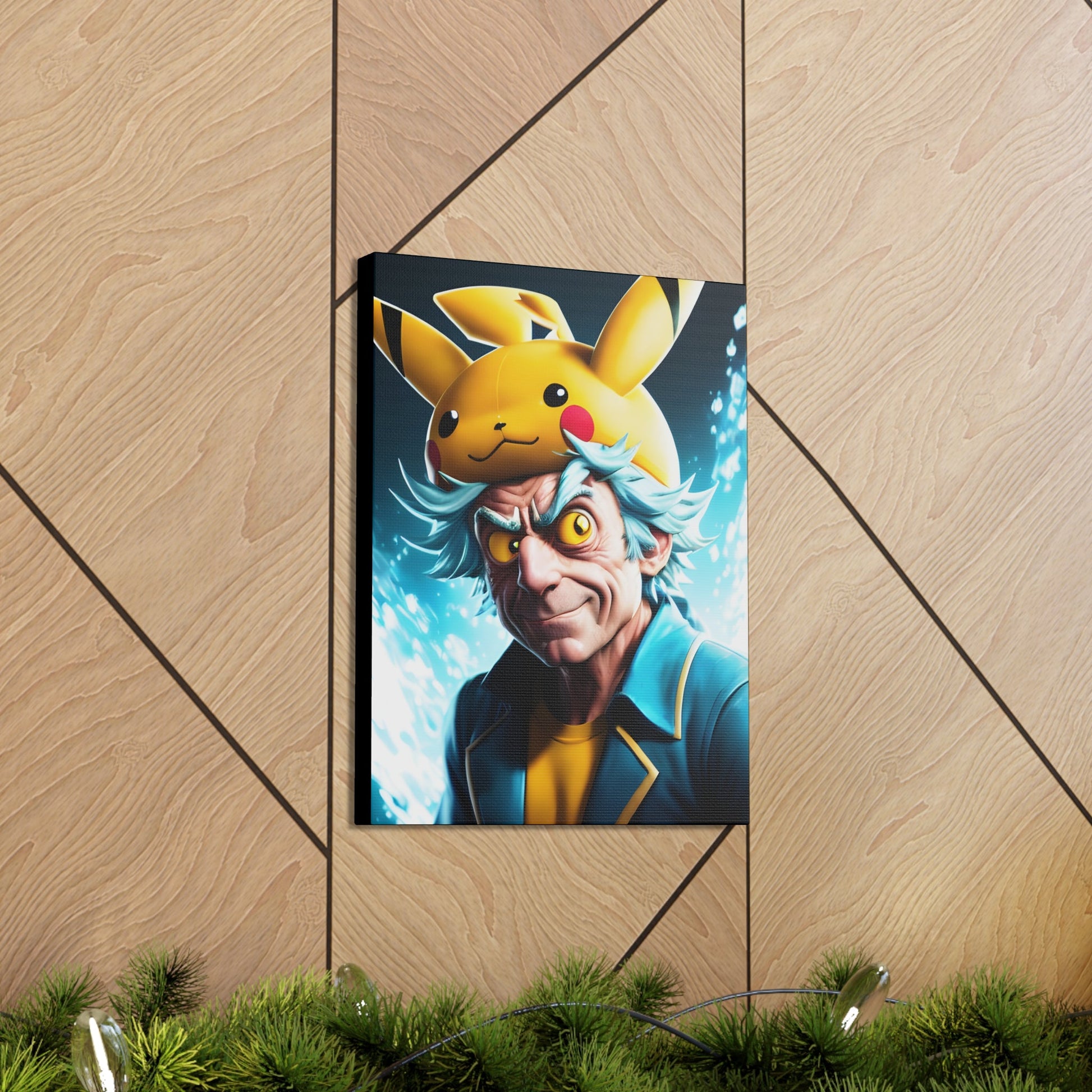 Rickchu Canvas - Pokestalgia LLC