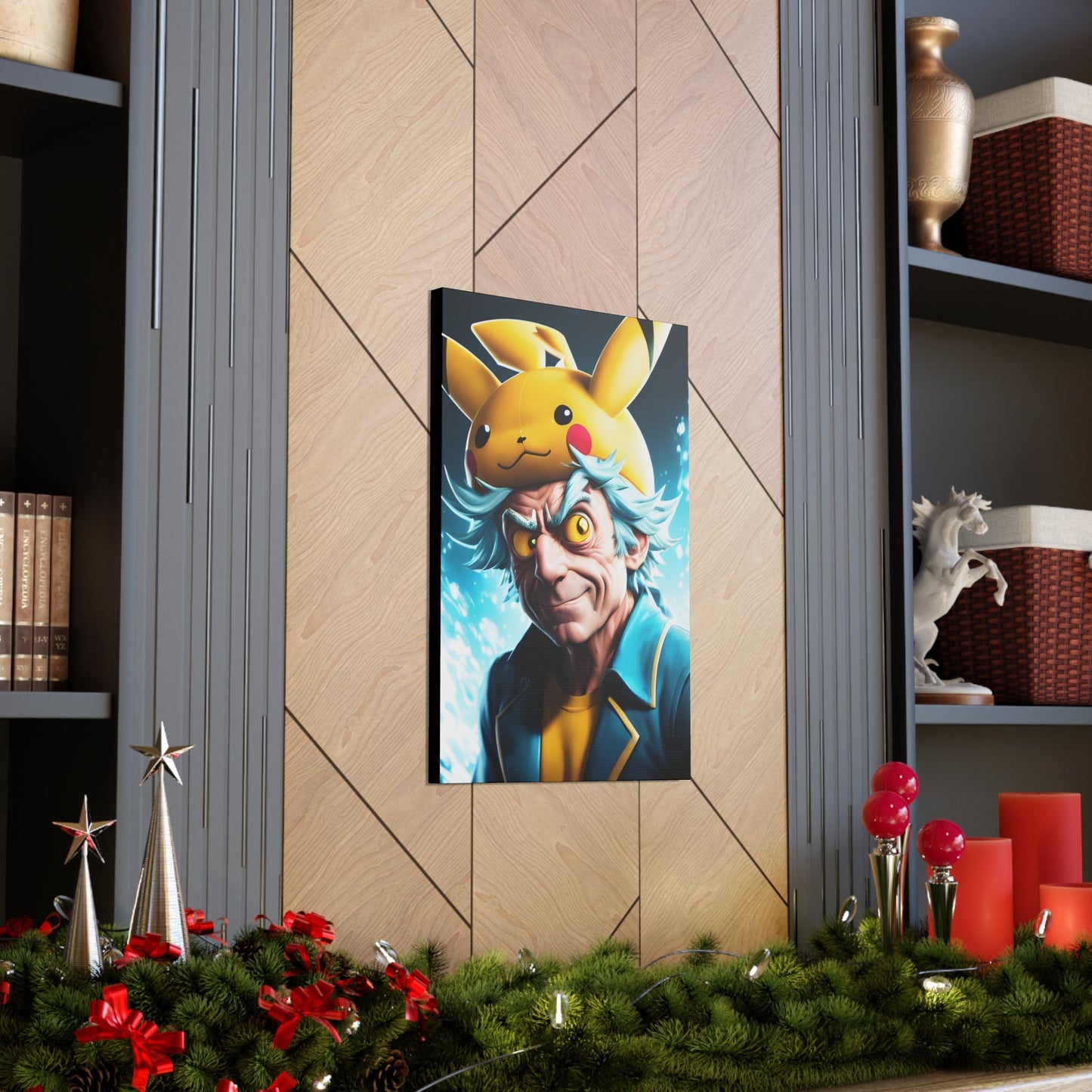 Rickchu Canvas - Pokestalgia LLC