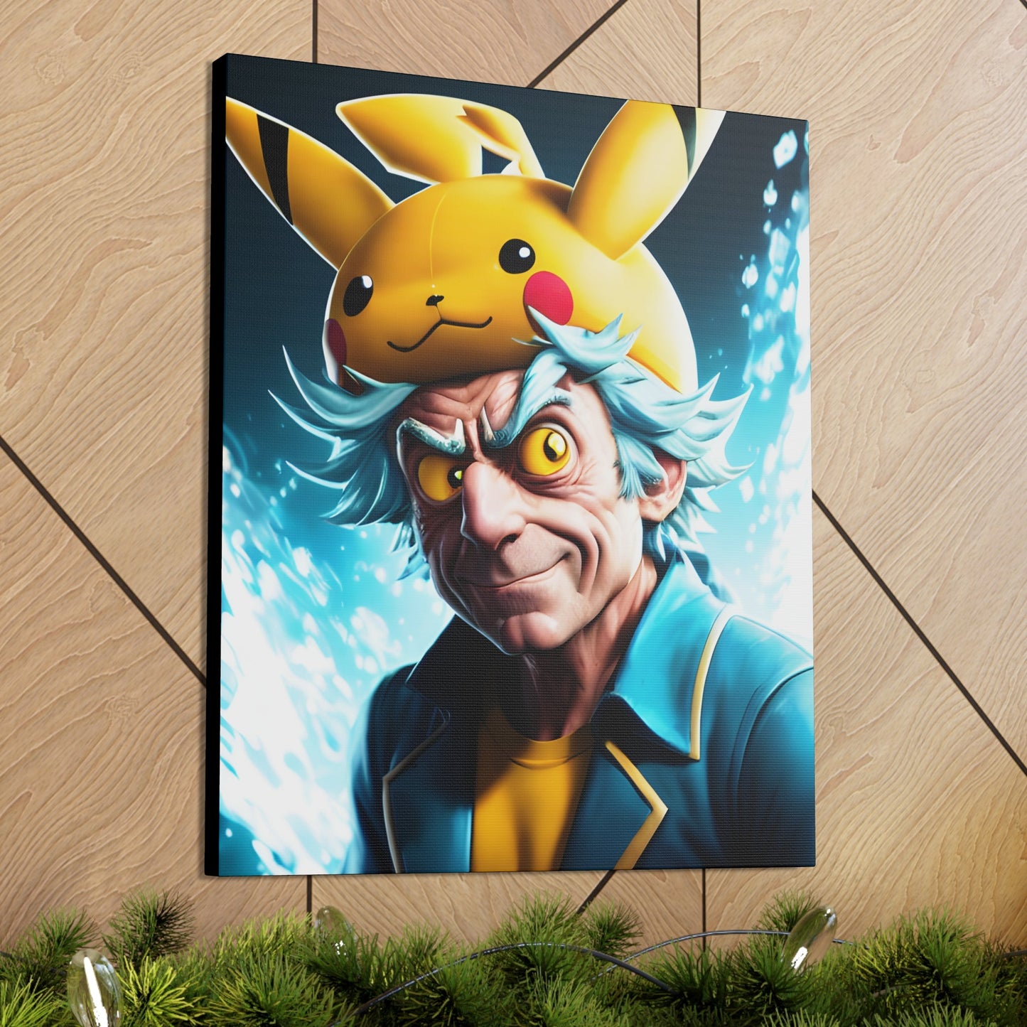 Rickchu Canvas - Pokestalgia LLC