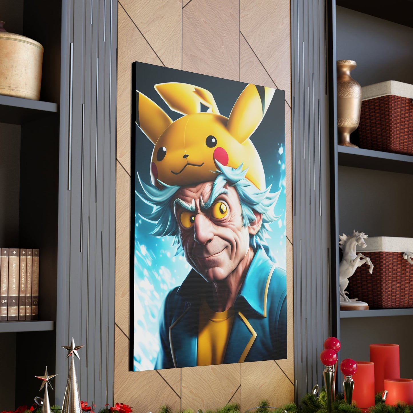 Rickchu Canvas - Pokestalgia LLC