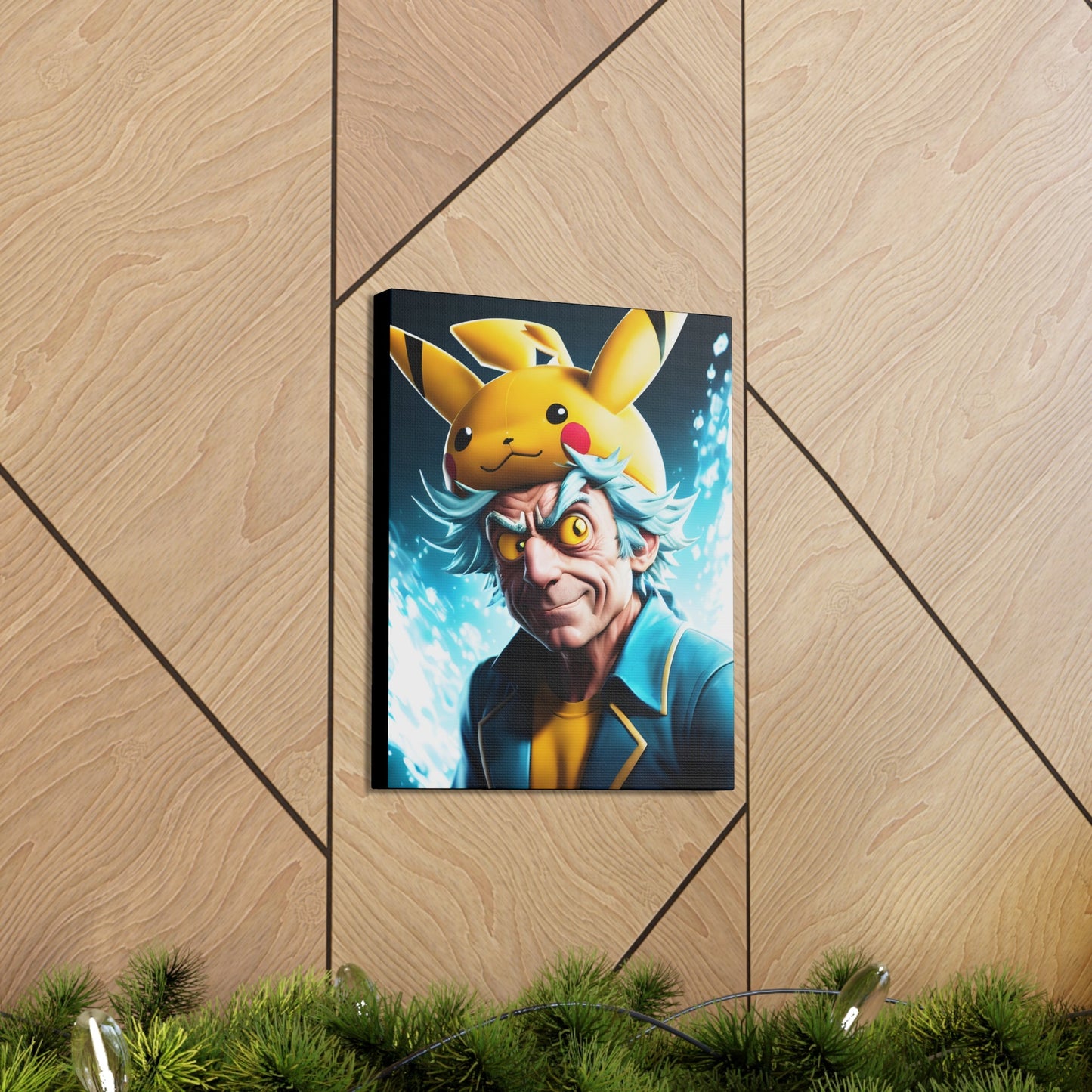 Rickchu Canvas - Pokestalgia LLC