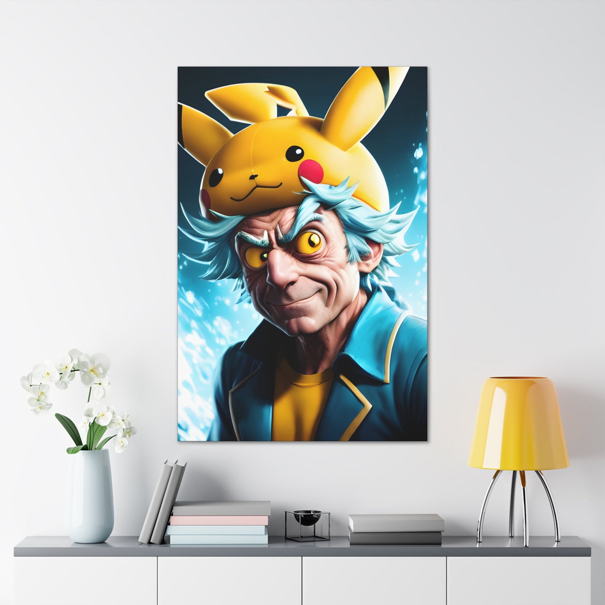 Rickchu Canvas - Pokestalgia LLC