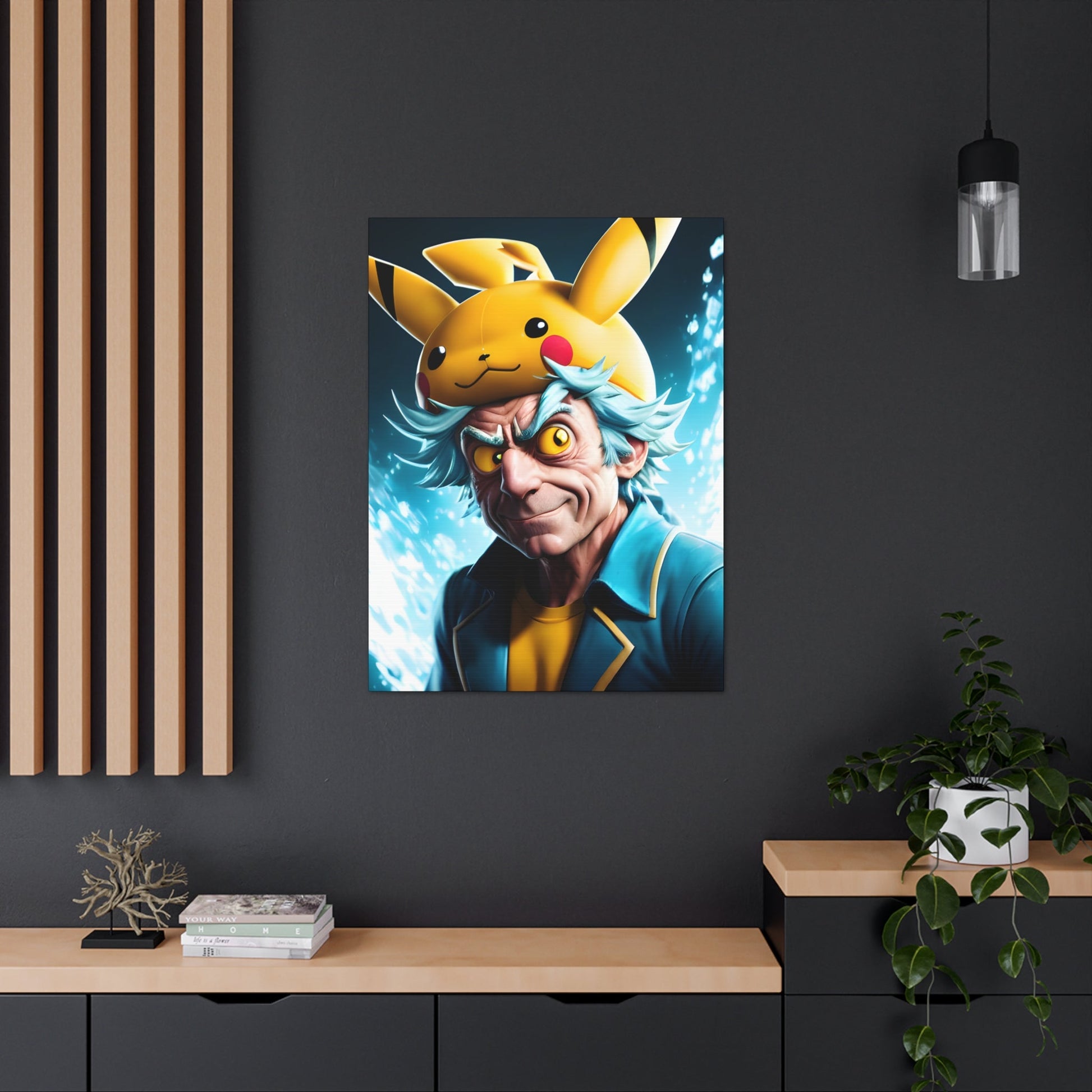 Rickchu Canvas - Pokestalgia LLC