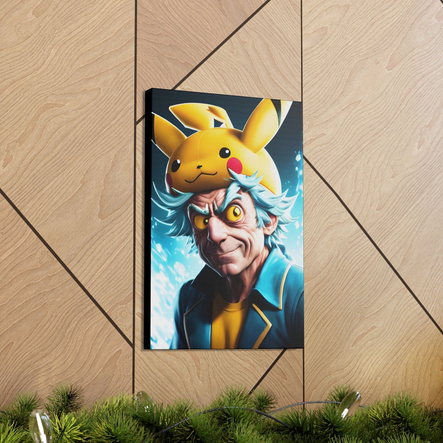 Rickchu Canvas - Pokestalgia LLC