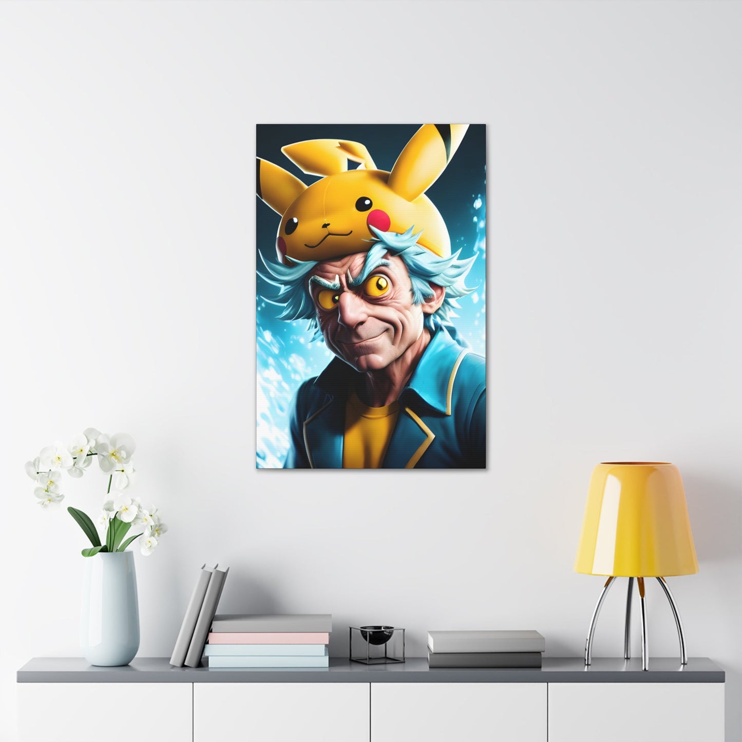 Rickchu Canvas - Pokestalgia LLC