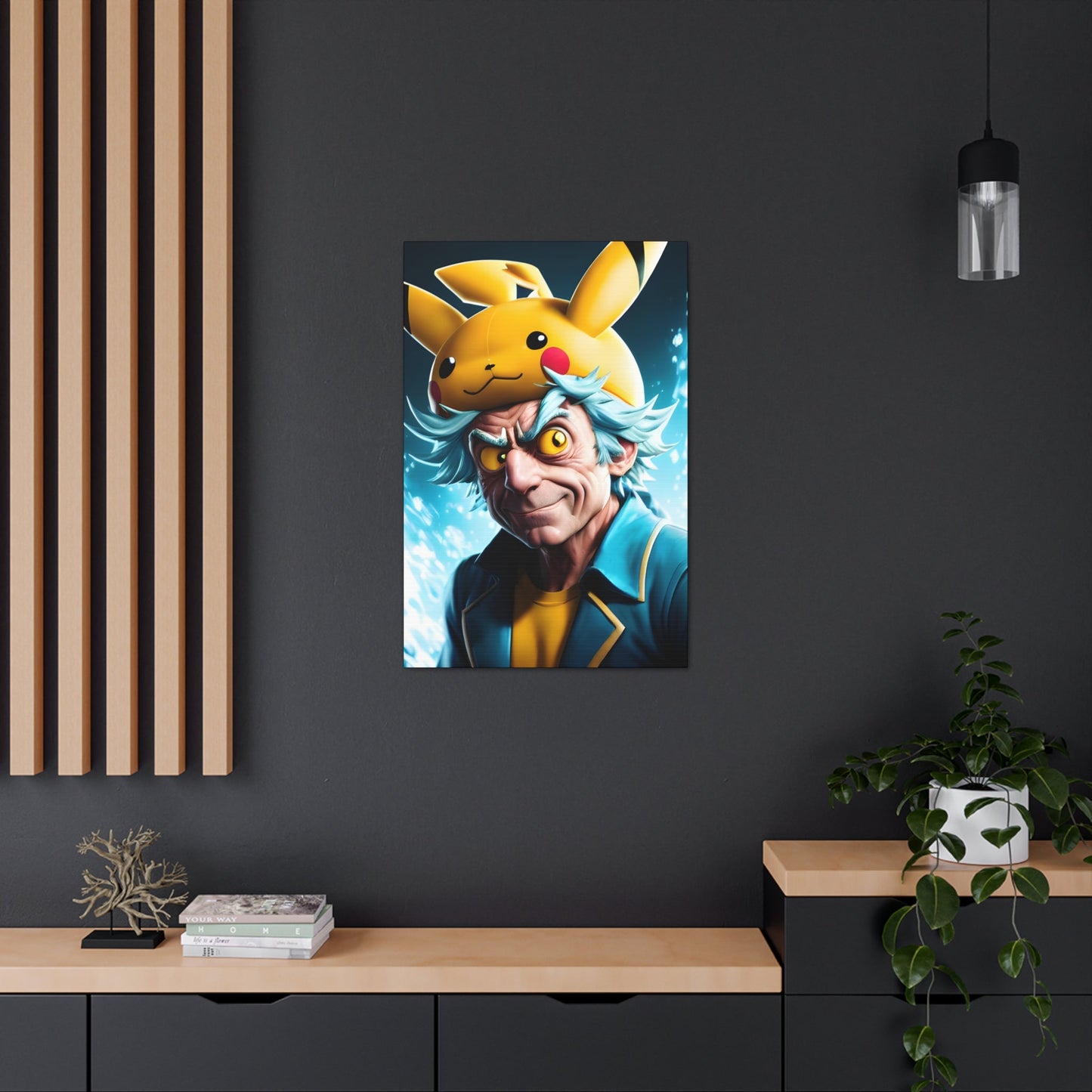 Rickchu Canvas - Pokestalgia LLC