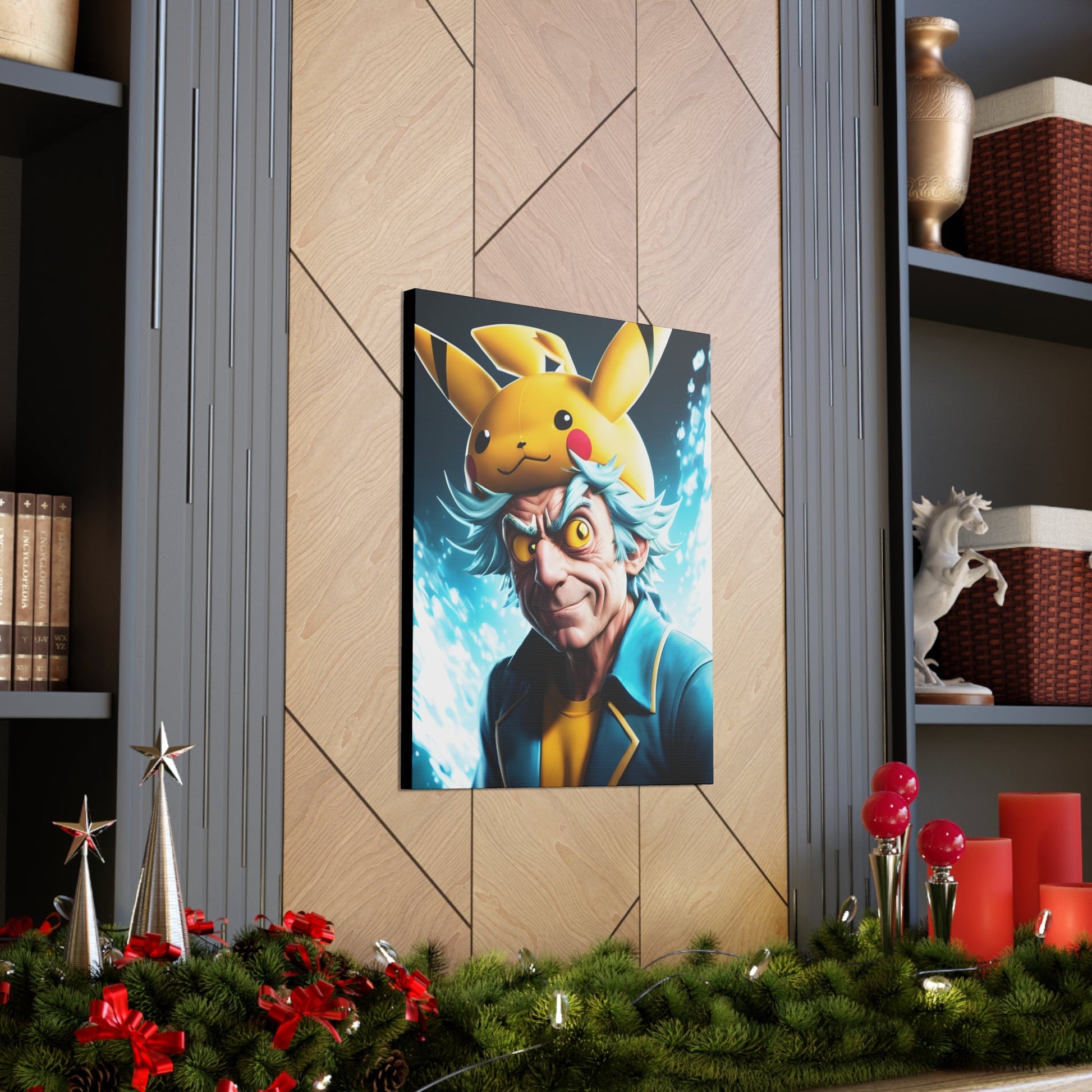 Rickchu Canvas - Pokestalgia LLC