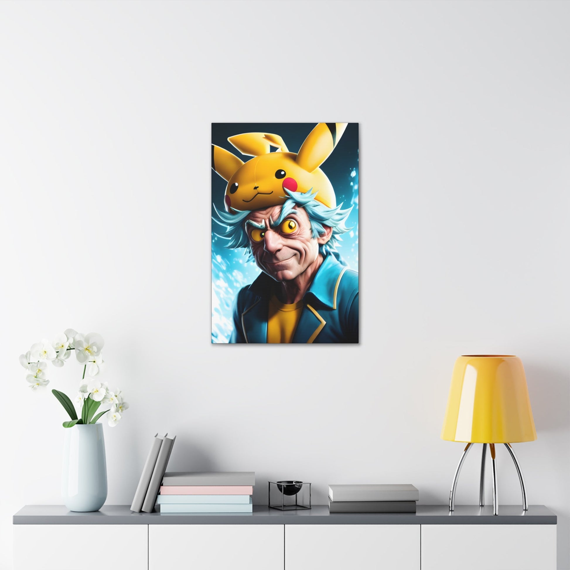 Rickchu Canvas - Pokestalgia LLC