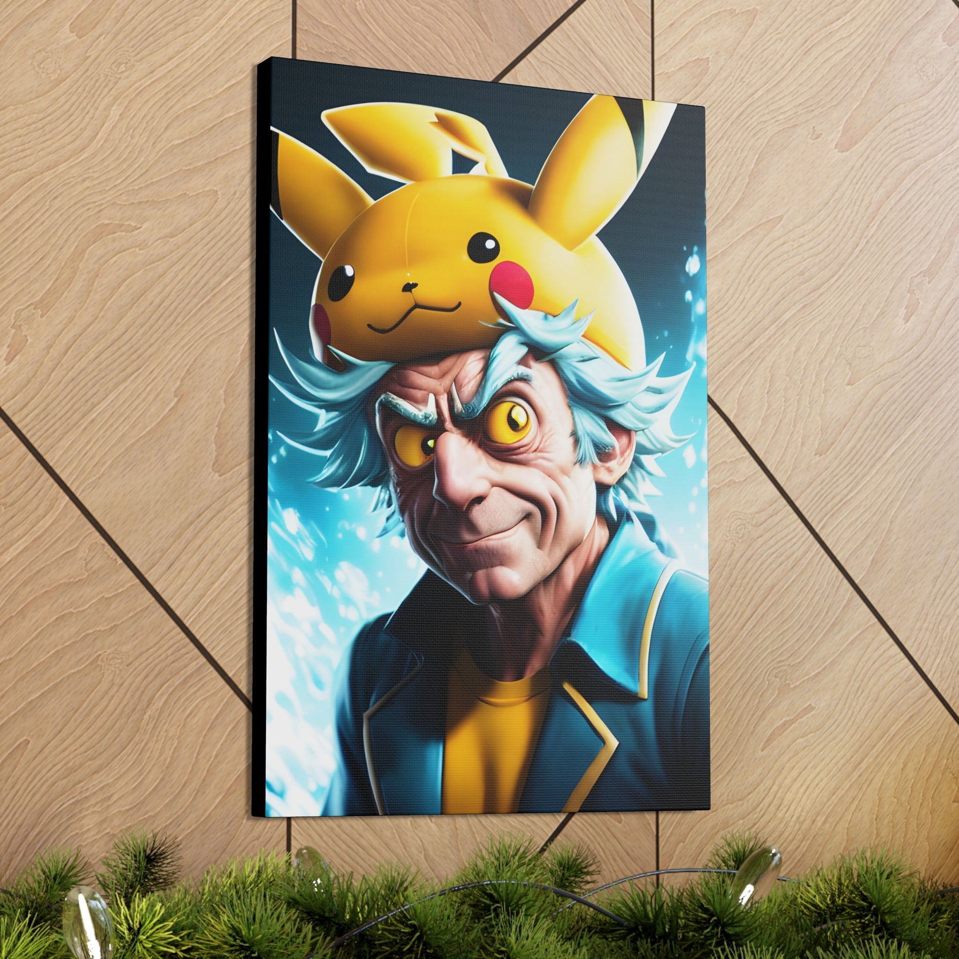 Rickchu Canvas - Pokestalgia LLC