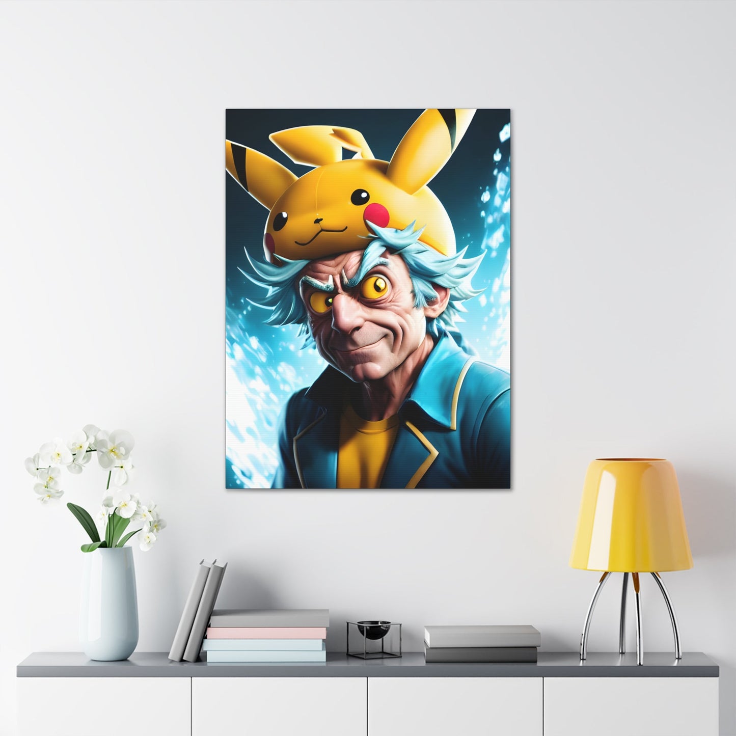 Rickchu Canvas - Pokestalgia LLC