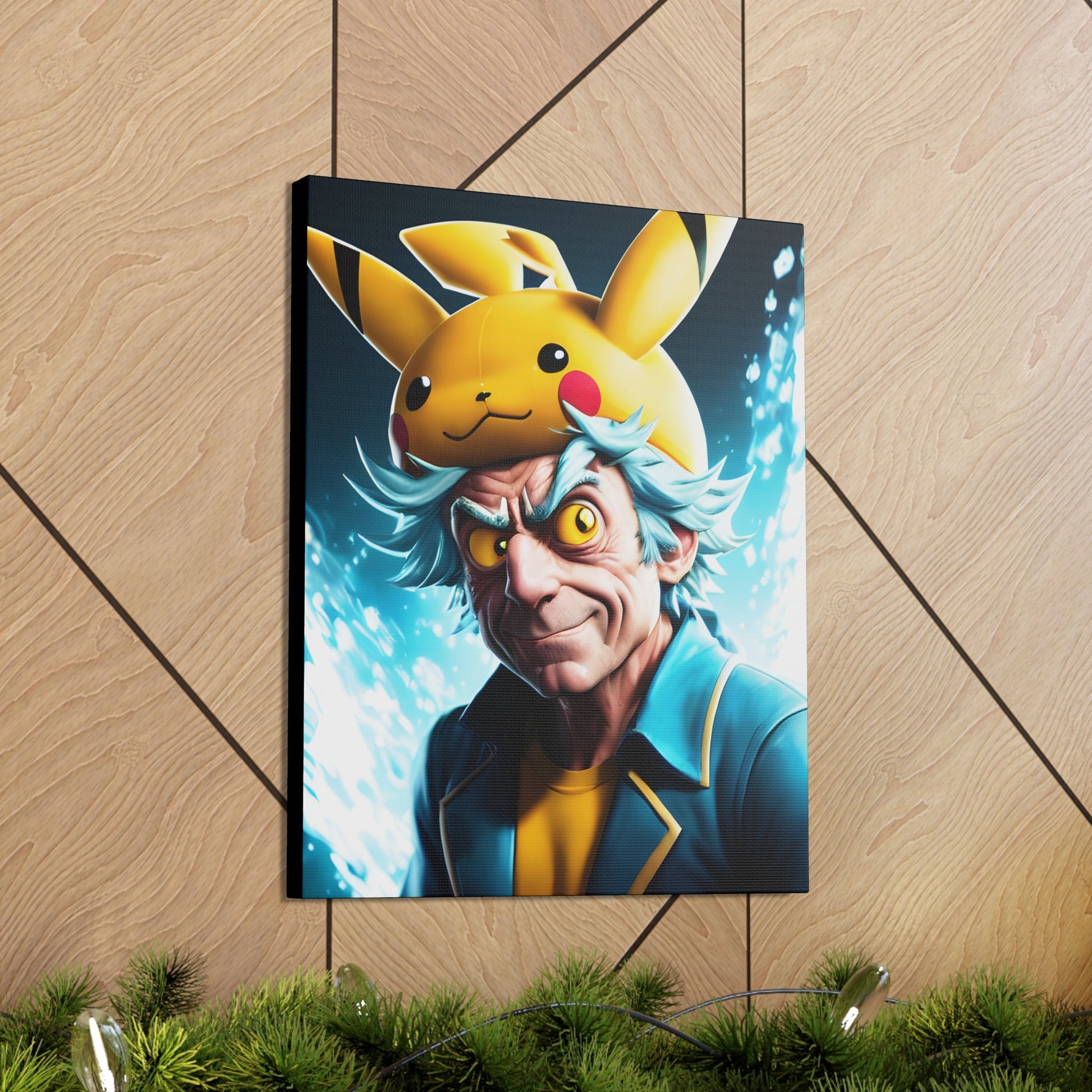 Rickchu Canvas - Pokestalgia LLC