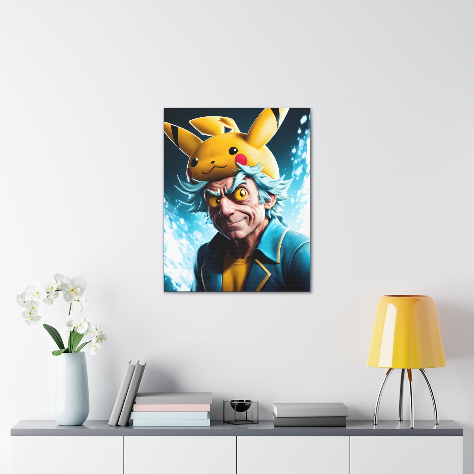 Rickchu Canvas - Pokestalgia LLC