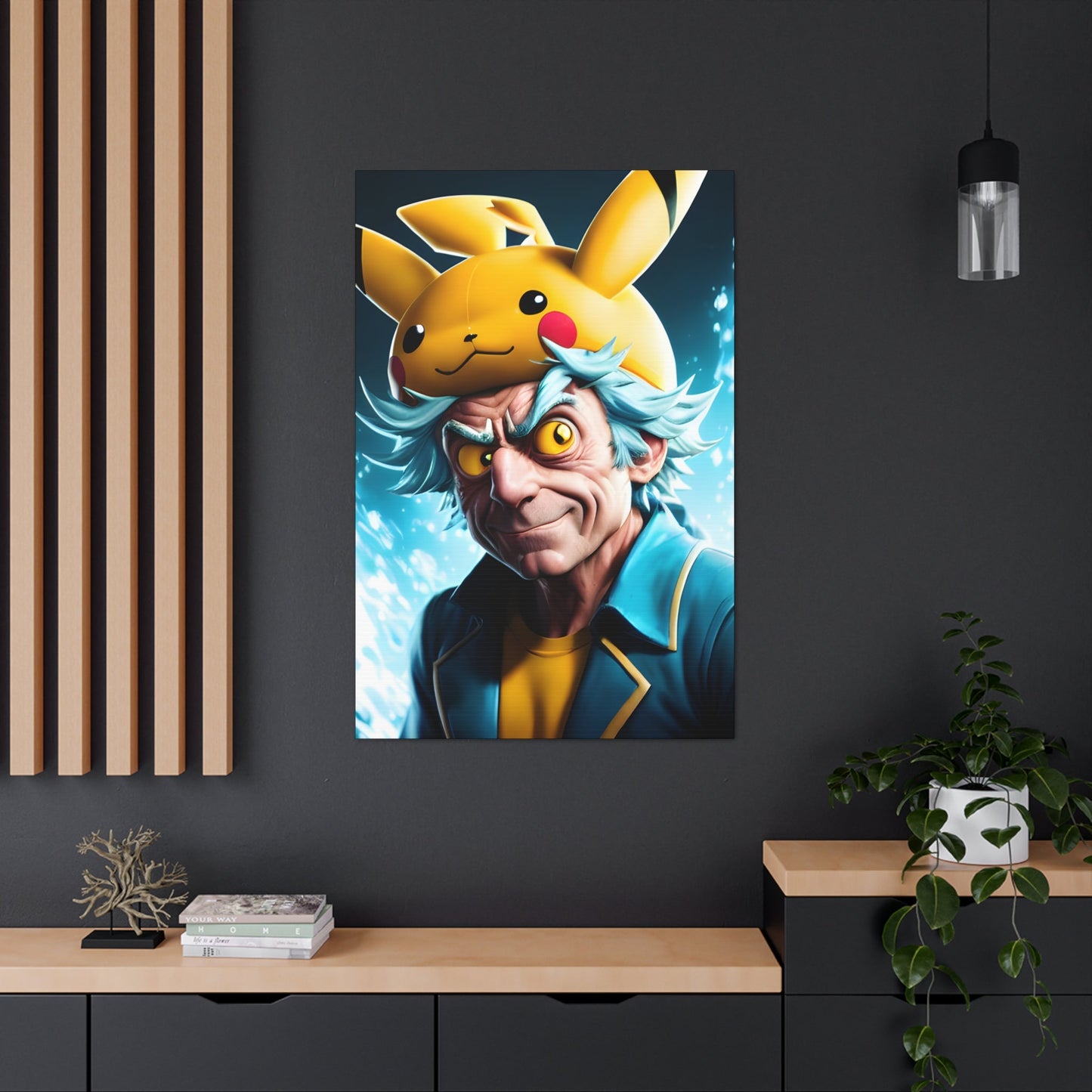 Rickchu Canvas - Pokestalgia LLC