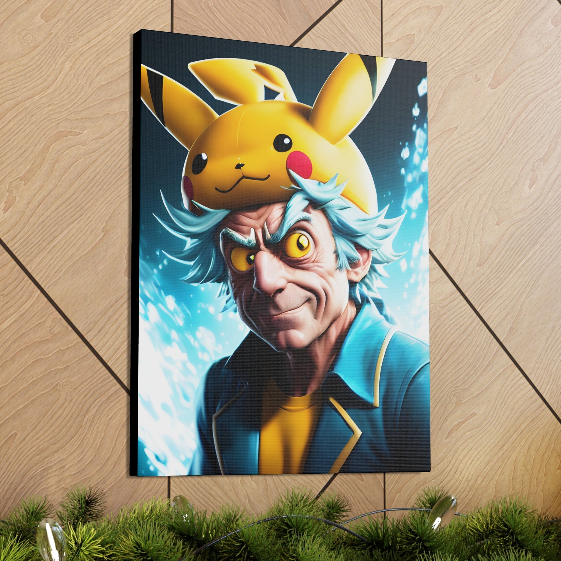 Rickchu Canvas - Pokestalgia LLC