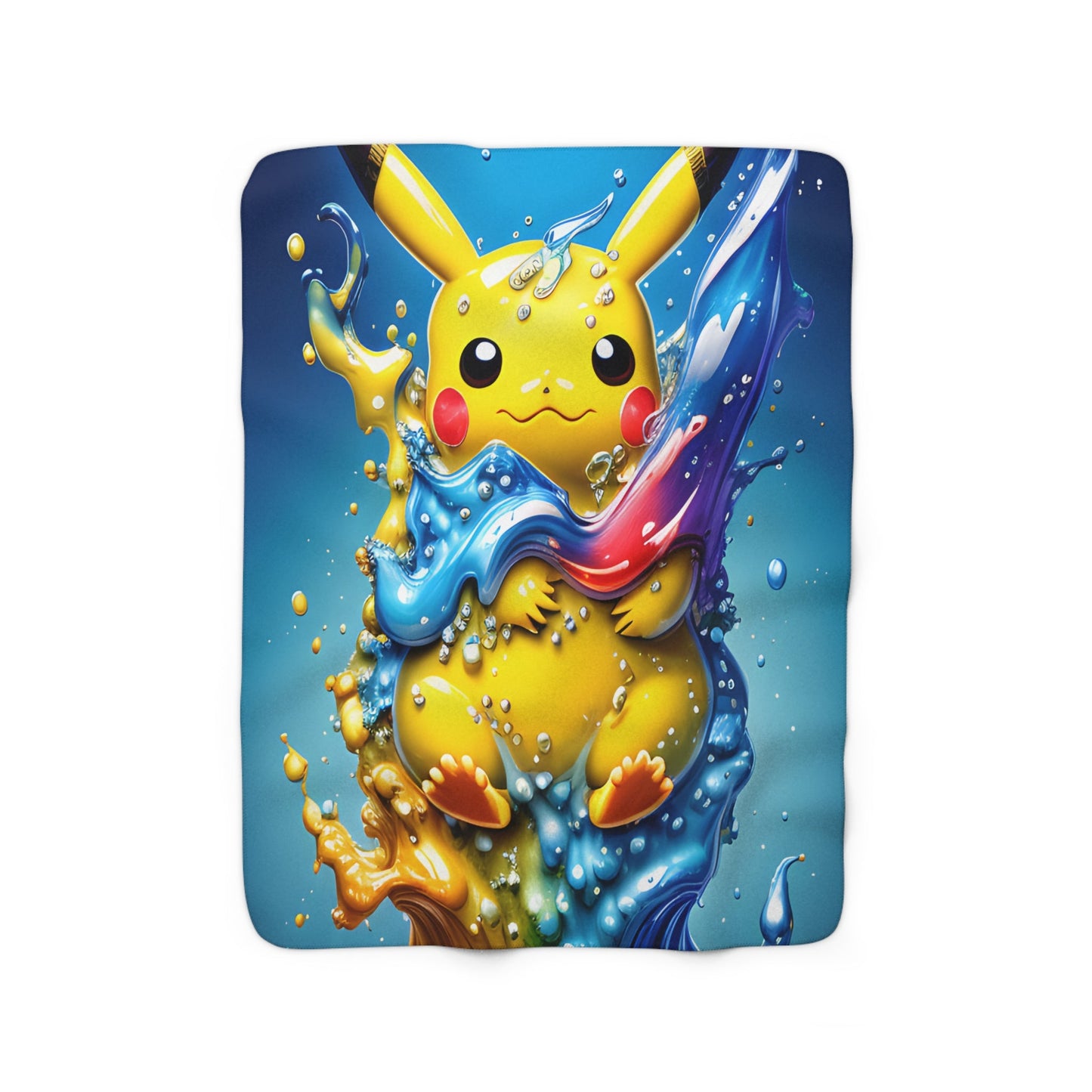 Spectral Surf Sherpa Fleece Blanket - Pokestalgia LLC