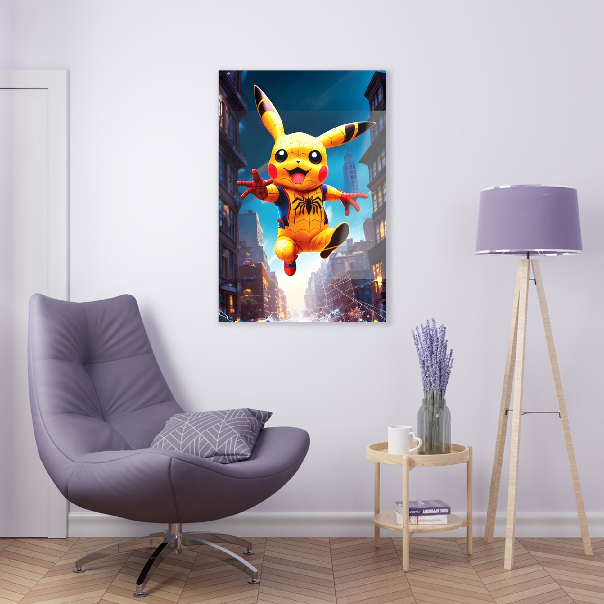 Spiderchu Acrylic Prints - Pokestalgia LLC