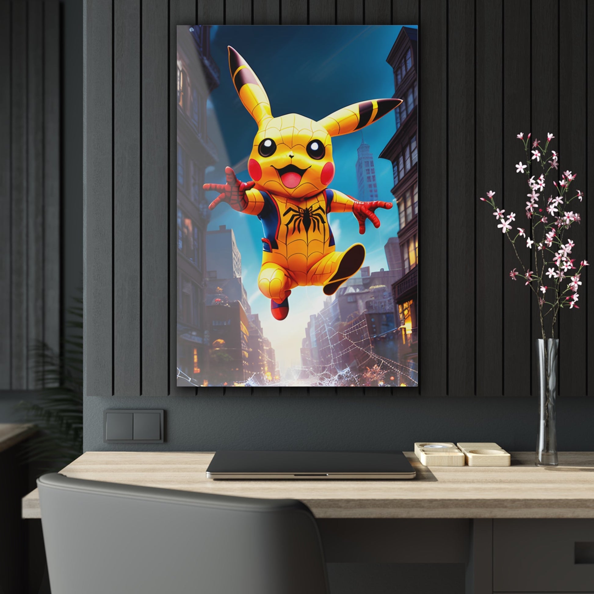 Spiderchu Acrylic Prints - Pokestalgia LLC