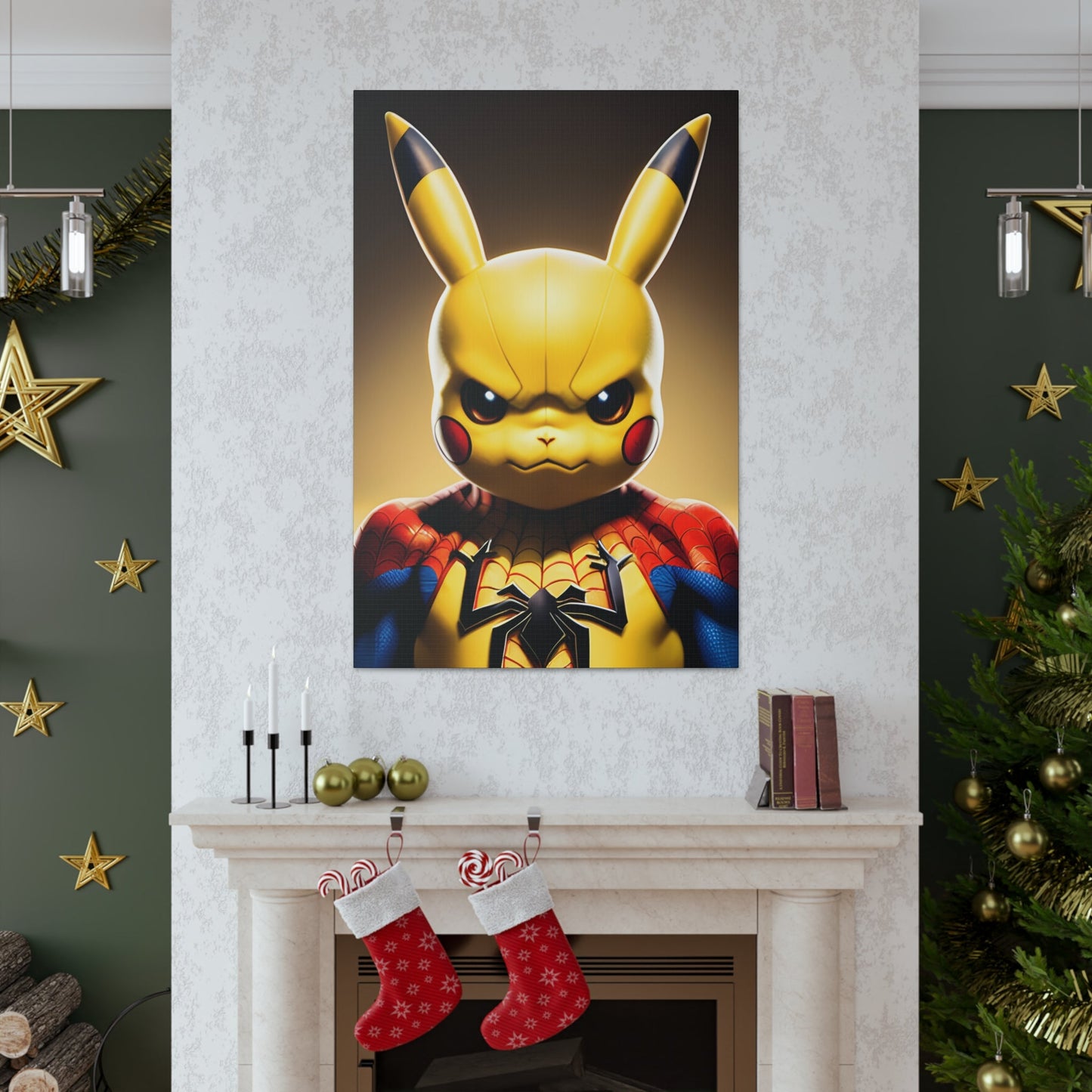 Spiderchu Canvas - Pokestalgia LLC