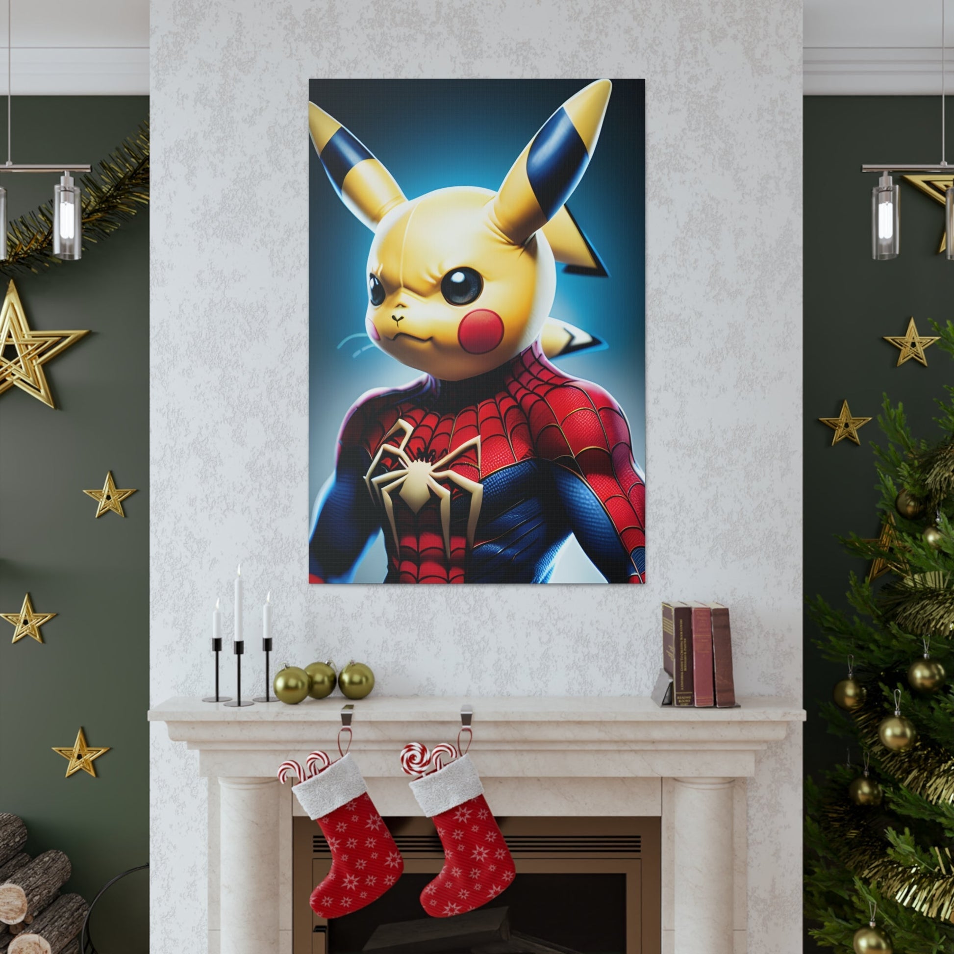 Spiderchu Canvas - Pokestalgia LLC