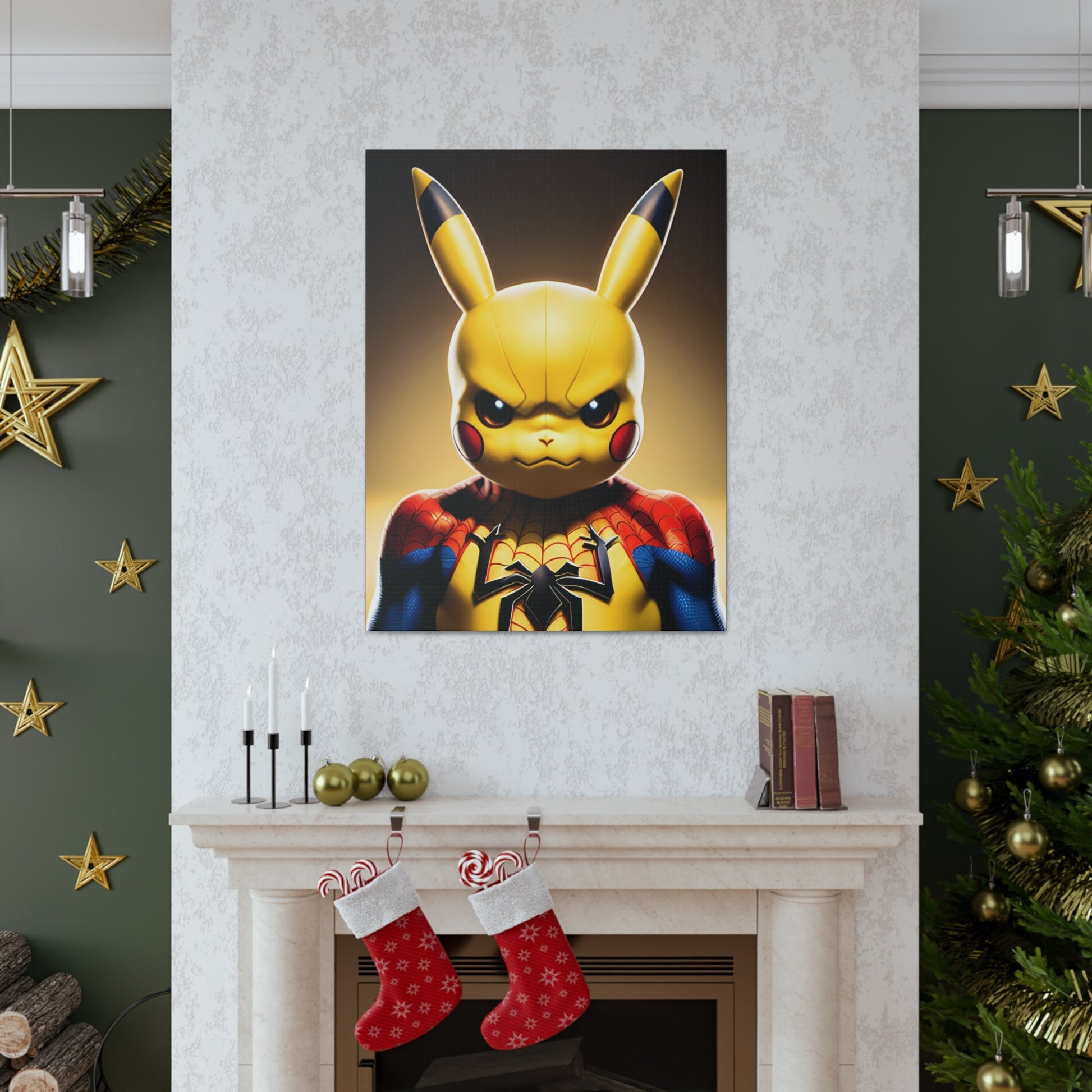 Spiderchu Canvas - Pokestalgia LLC