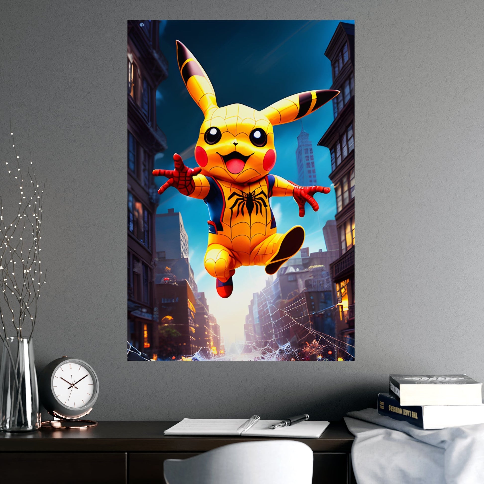 Spiderchu Matte Poster - Pokestalgia LLC