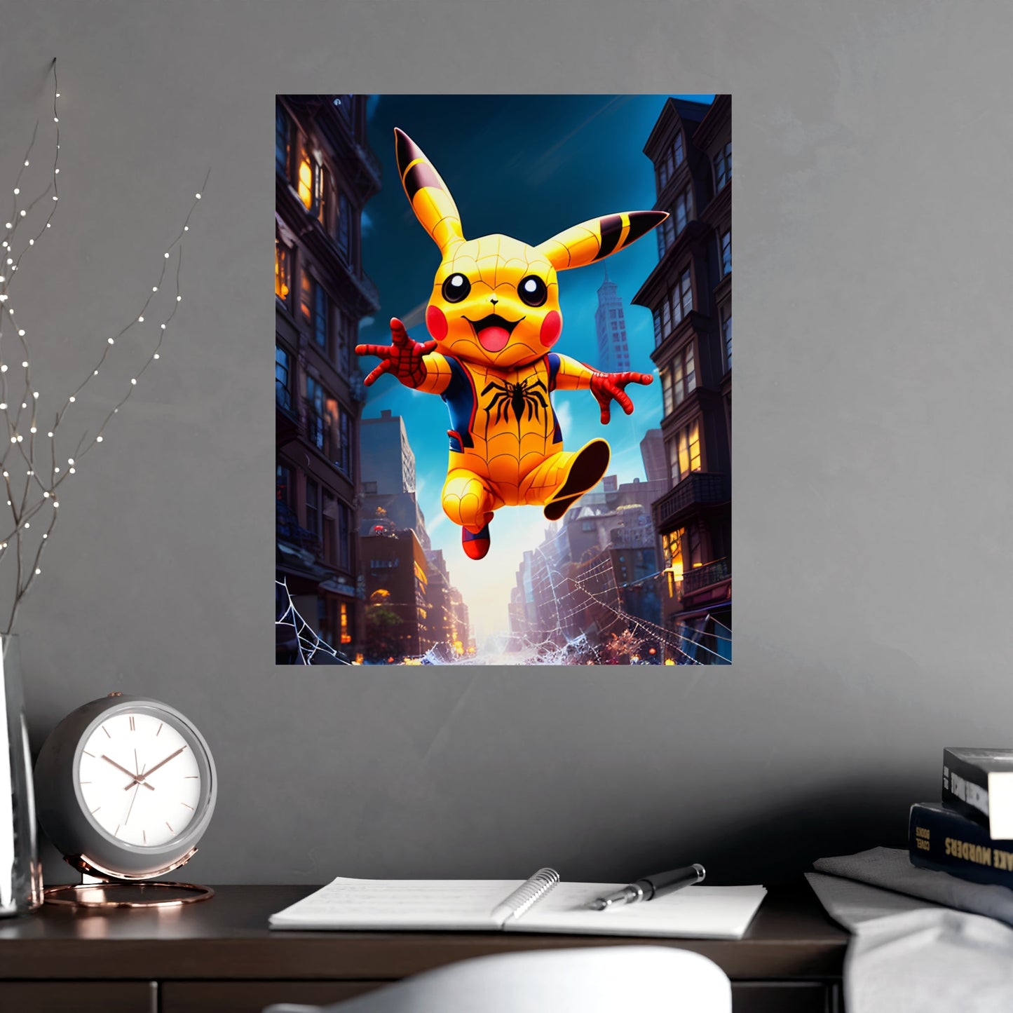 Spiderchu Matte Poster - Pokestalgia LLC