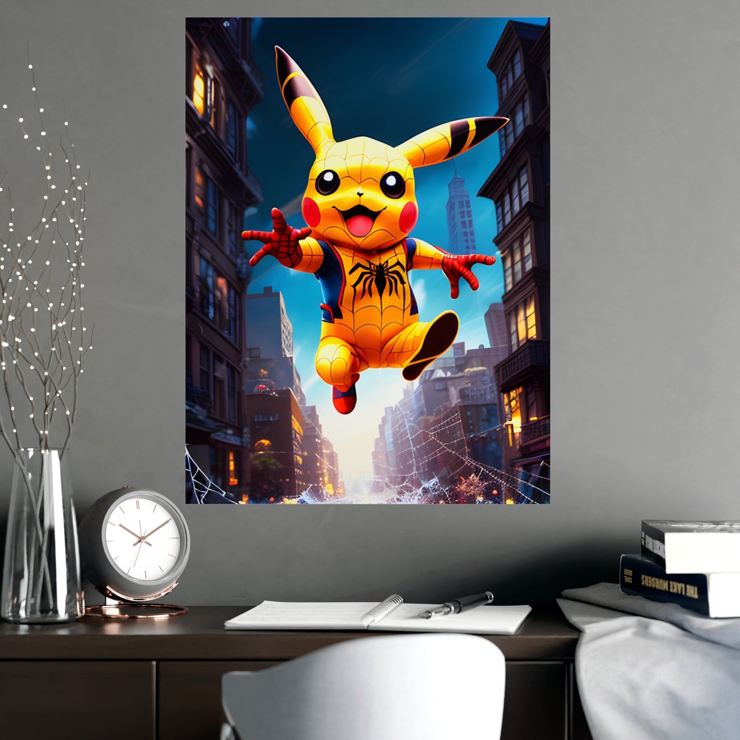 Spiderchu Matte Poster - Pokestalgia LLC