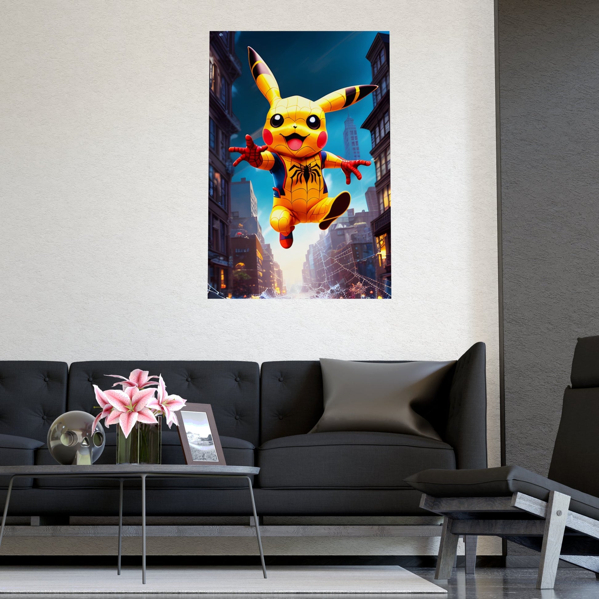 Spiderchu Matte Poster - Pokestalgia LLC