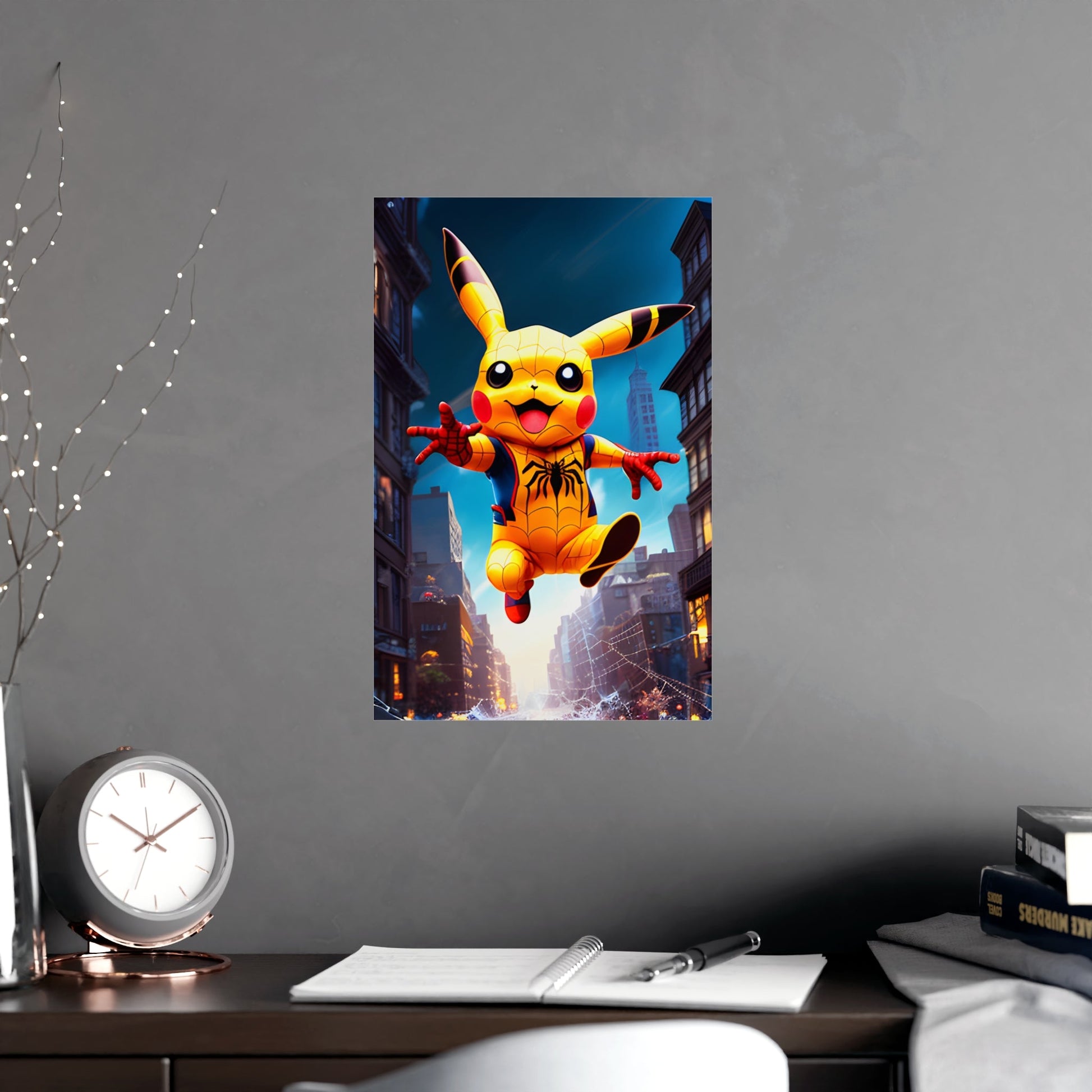 Spiderchu Matte Poster - Pokestalgia LLC