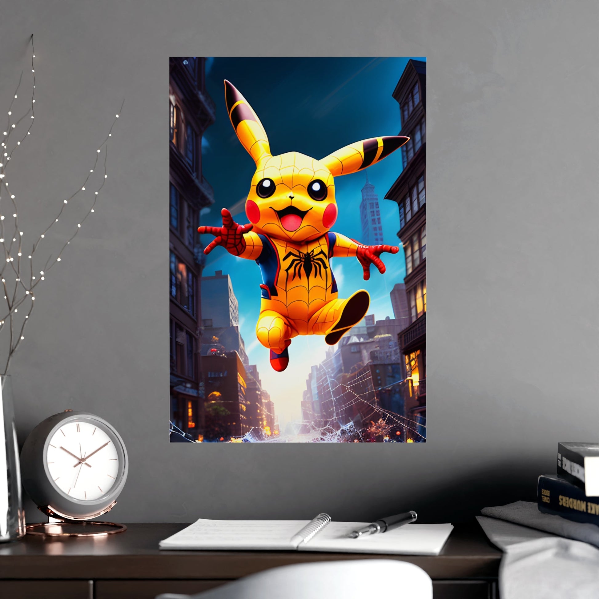 Spiderchu Matte Poster - Pokestalgia LLC