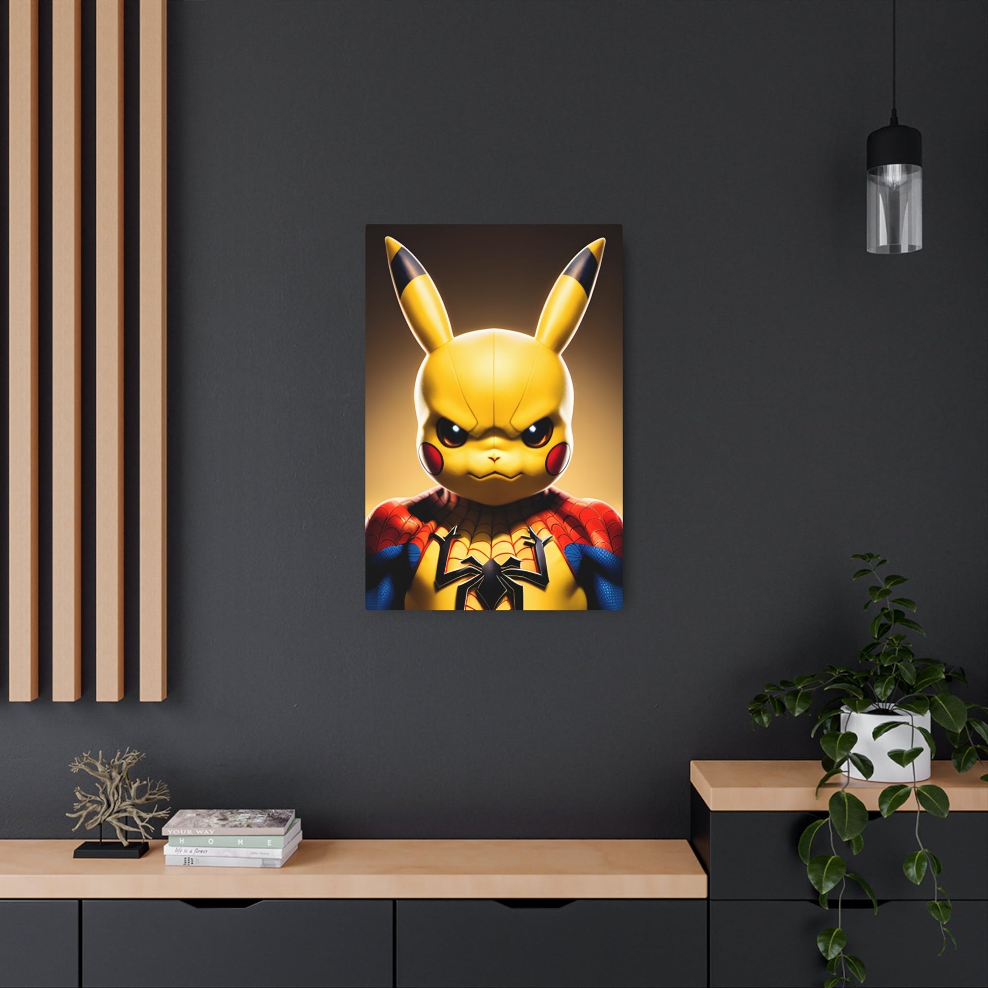 Spiderchu Metal Art Sign - Pokestalgia LLC