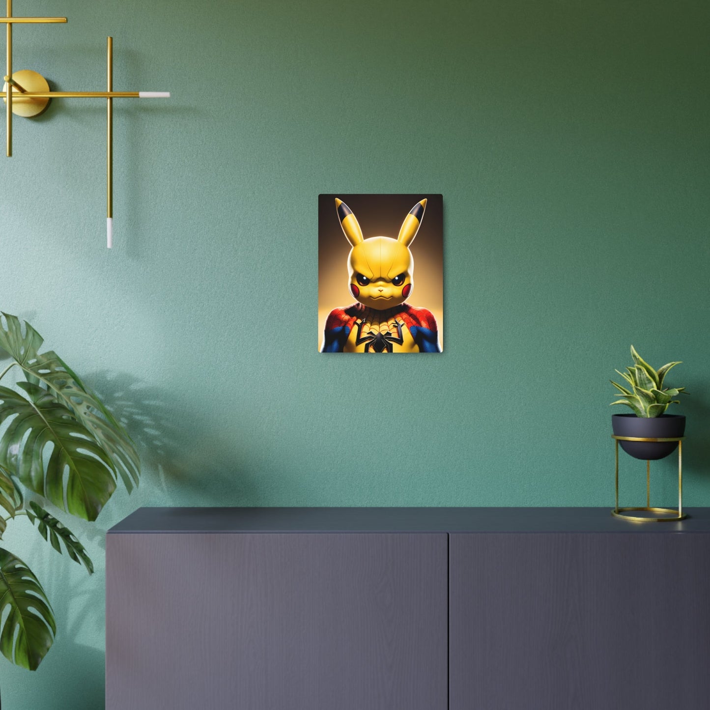 Spiderchu Metal Art Sign - Pokestalgia LLC