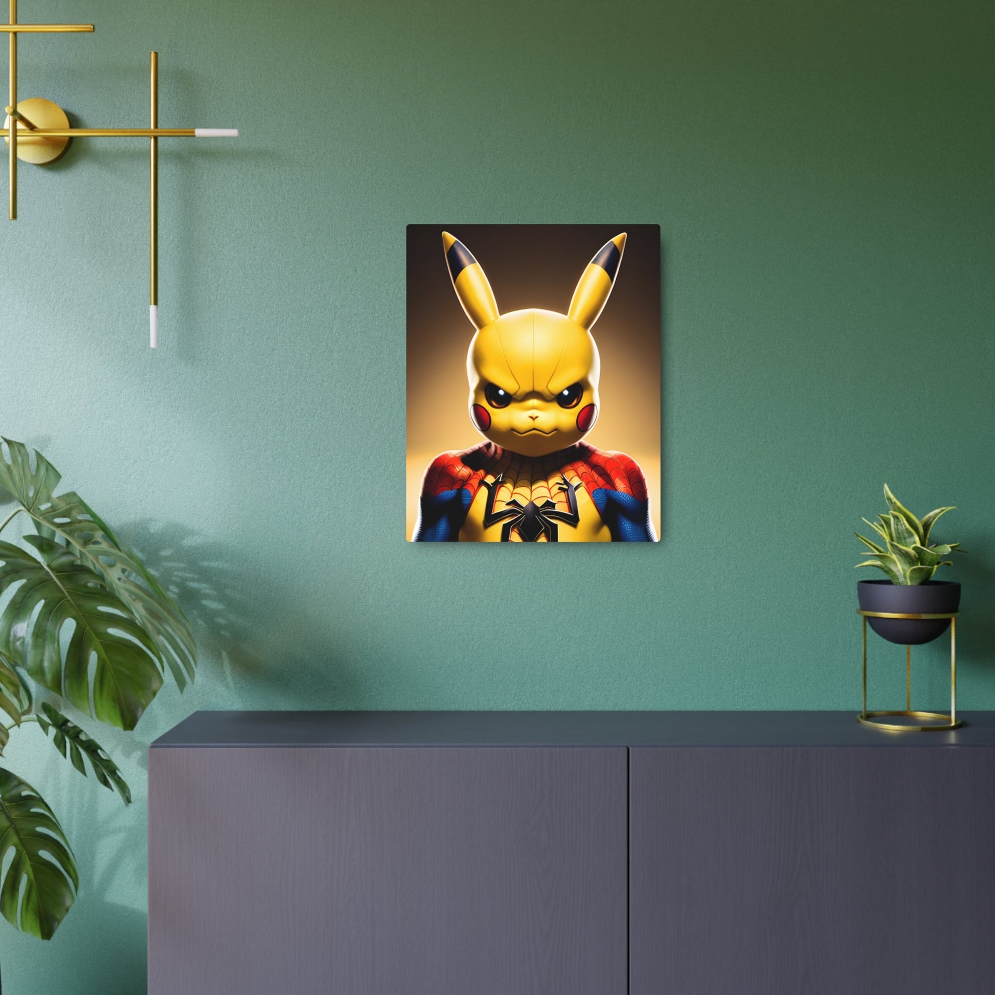 Spiderchu Metal Art Sign - Pokestalgia LLC