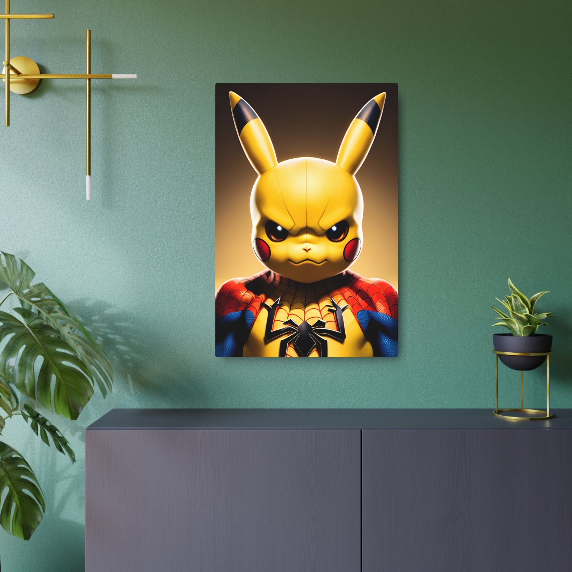 Spiderchu Metal Art Sign - Pokestalgia LLC