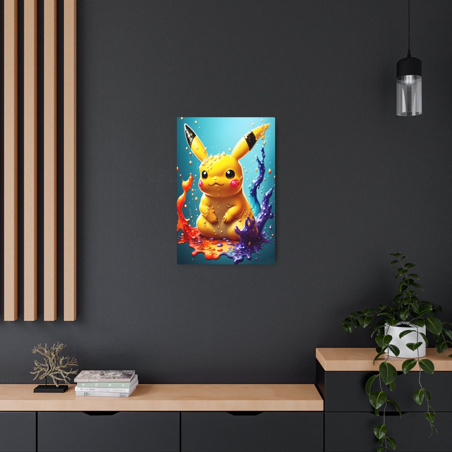 Splendorous Spatter Metal Art Sign - Pokestalgia LLC