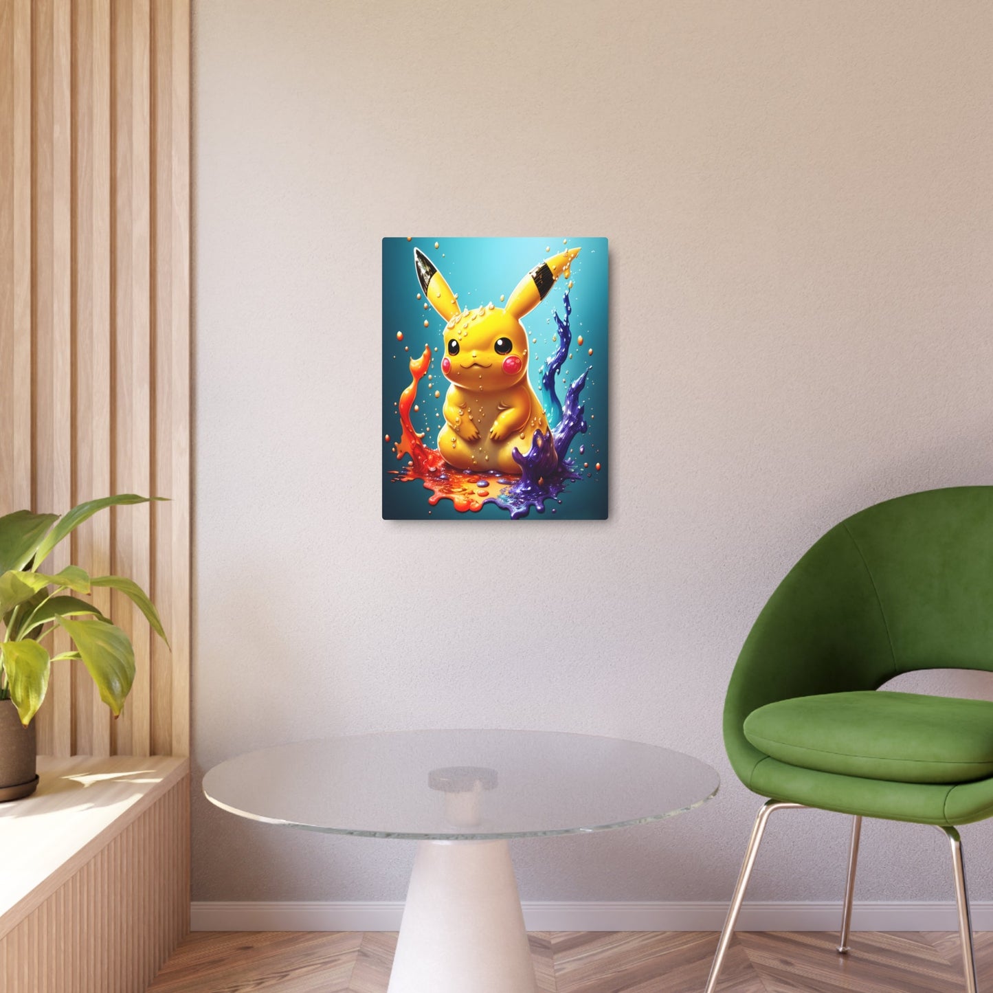 Splendorous Spatter Metal Art Sign - Pokestalgia LLC