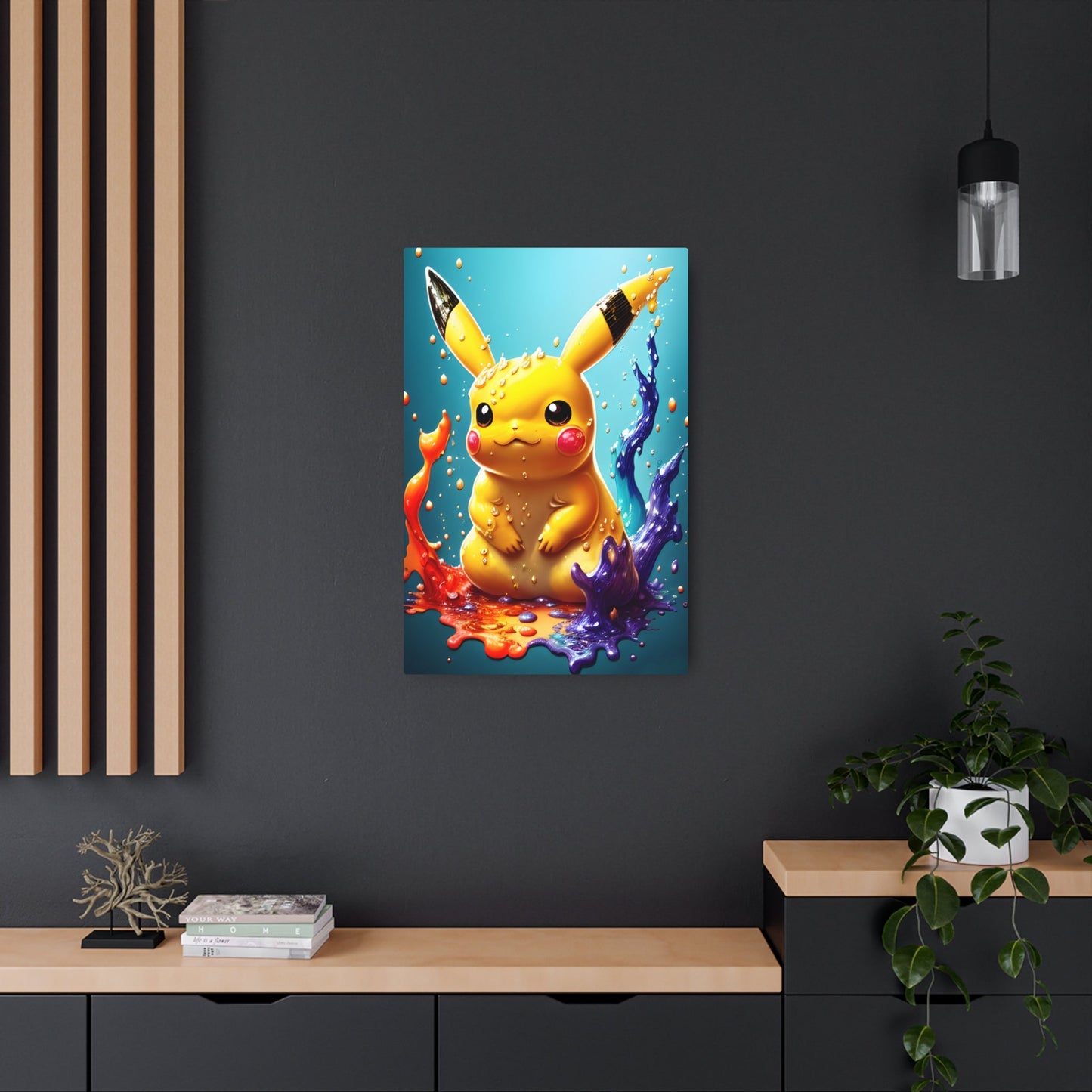 Splendorous Spatter Metal Art Sign - Pokestalgia LLC